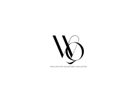 Black logo of Wellington Quarterly Magazine on a white background