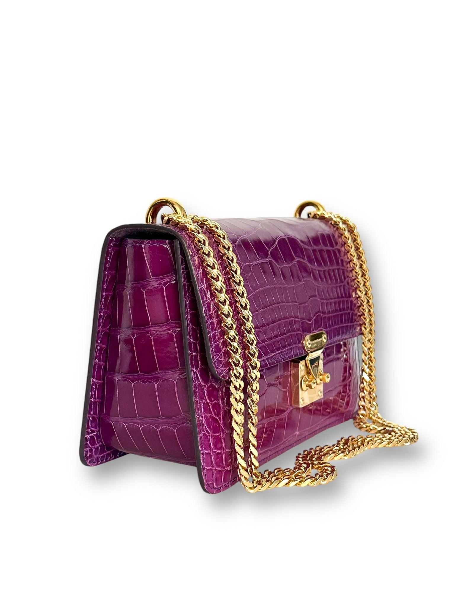 Deep Purple Ombre Alligator - Hadley Flap image 1