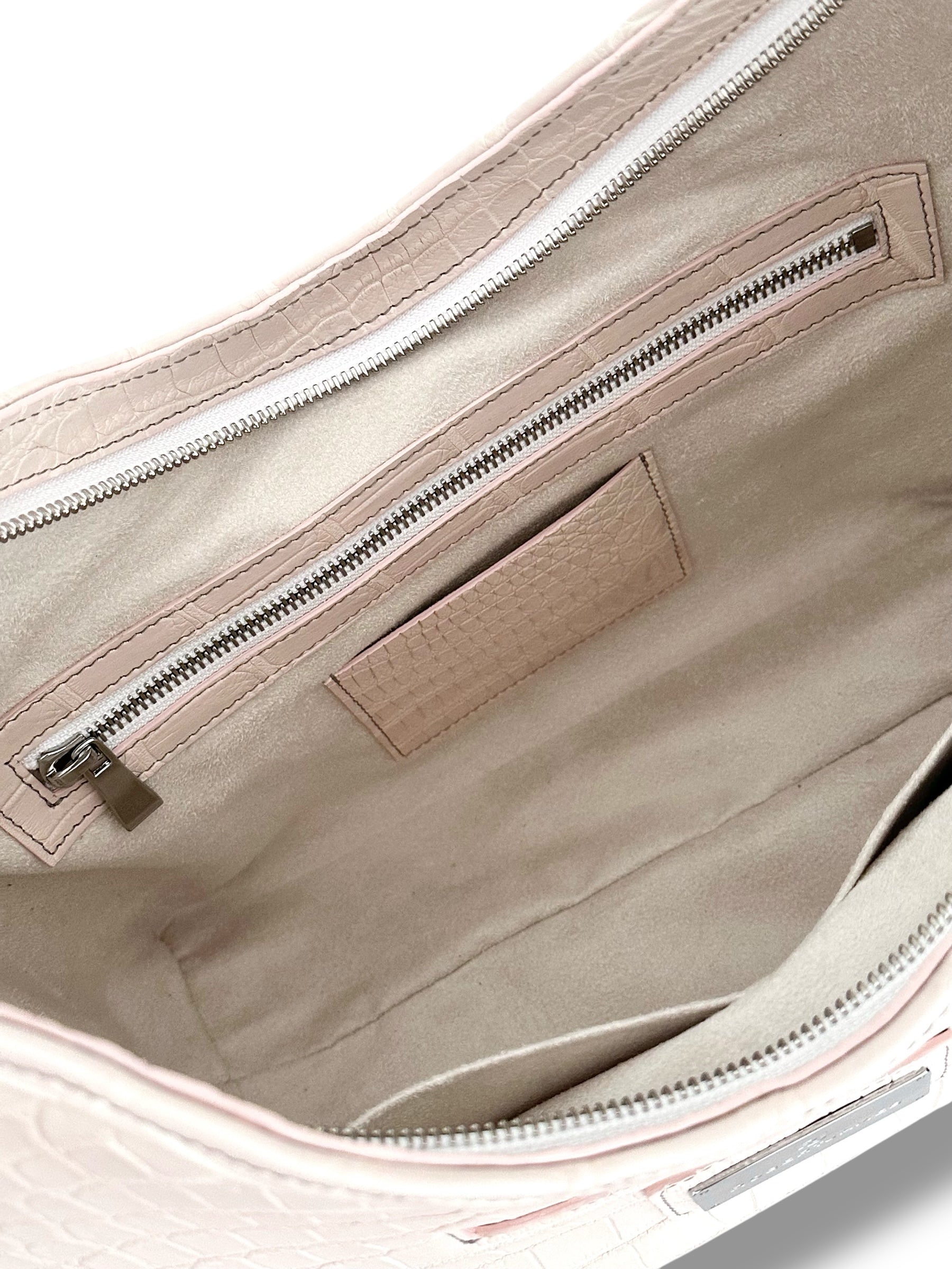 Soft Pink Alligator - The Kyri Hobo image 5