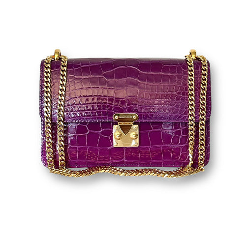 Deep Purple Ombre Alligator - Hadley Flap image 0