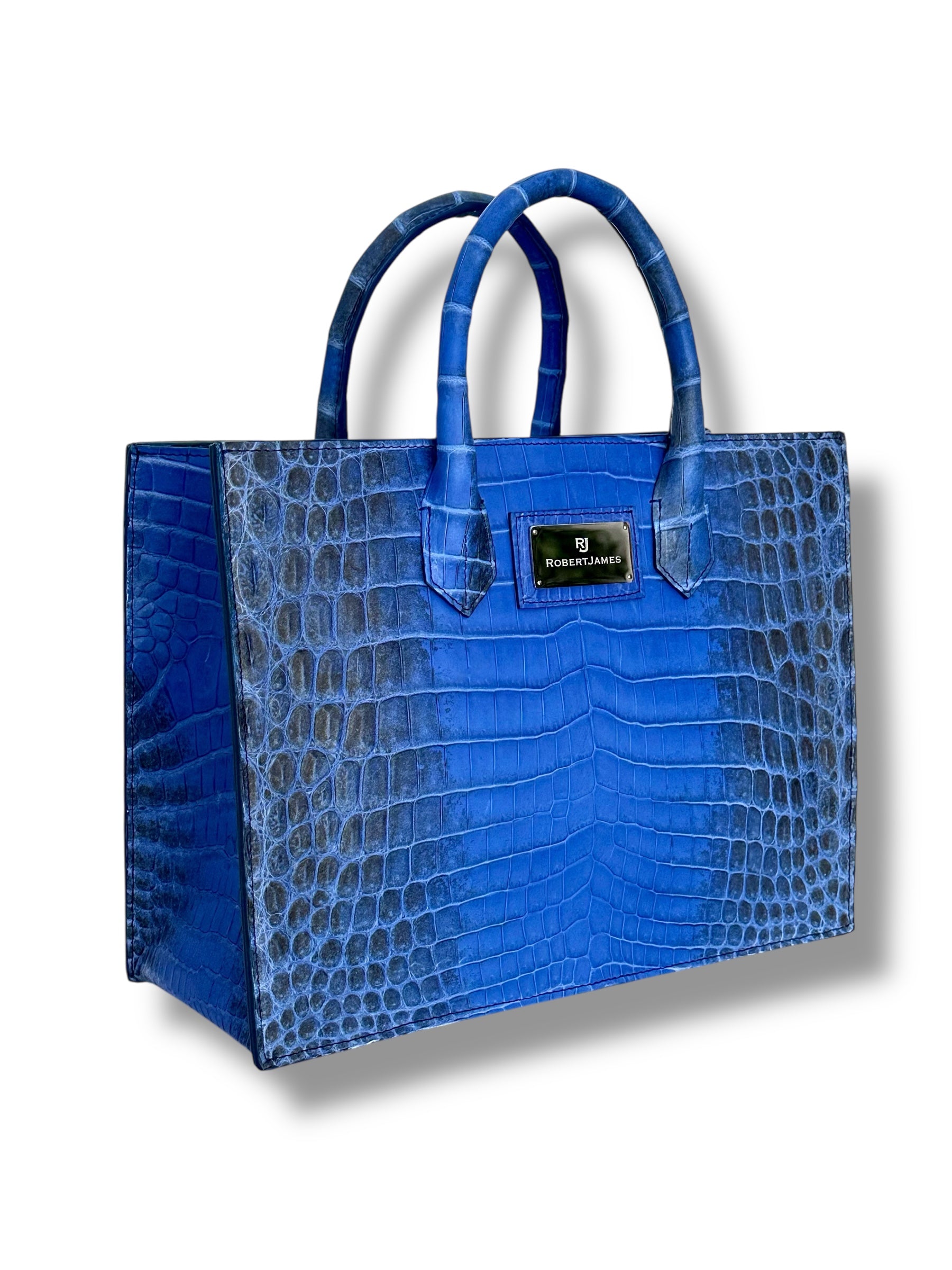 Cobalt Blue Himalayan Crocodile - The Classic Tote image 1