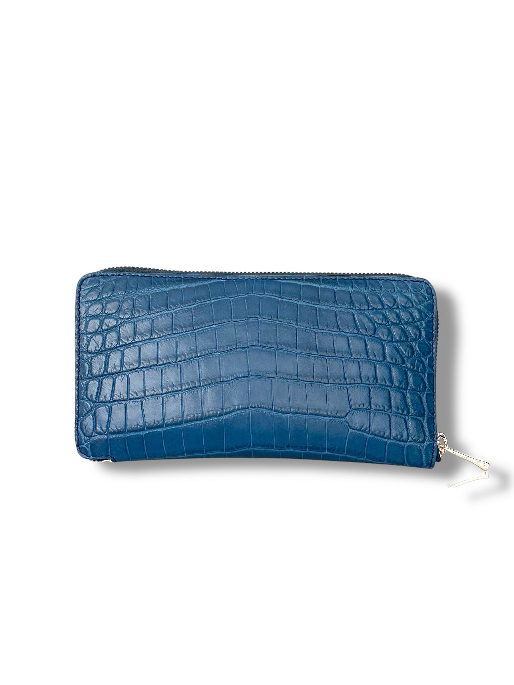 Deep Ocean Niloticus Crocodile - RobertJames Zip Around Wallet image 1