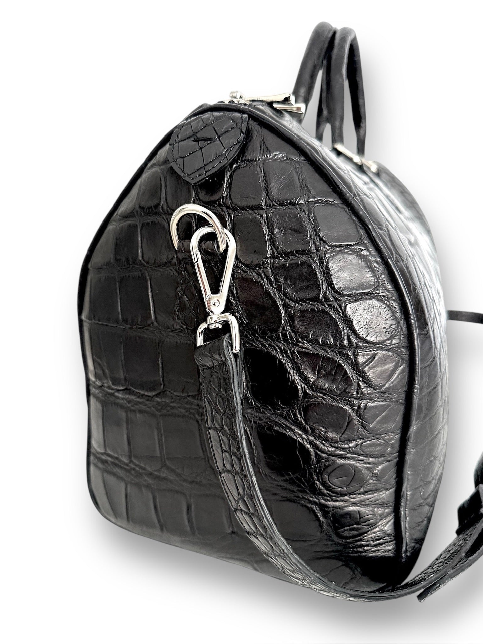 The Bobby Duffel Black Alligator image 1