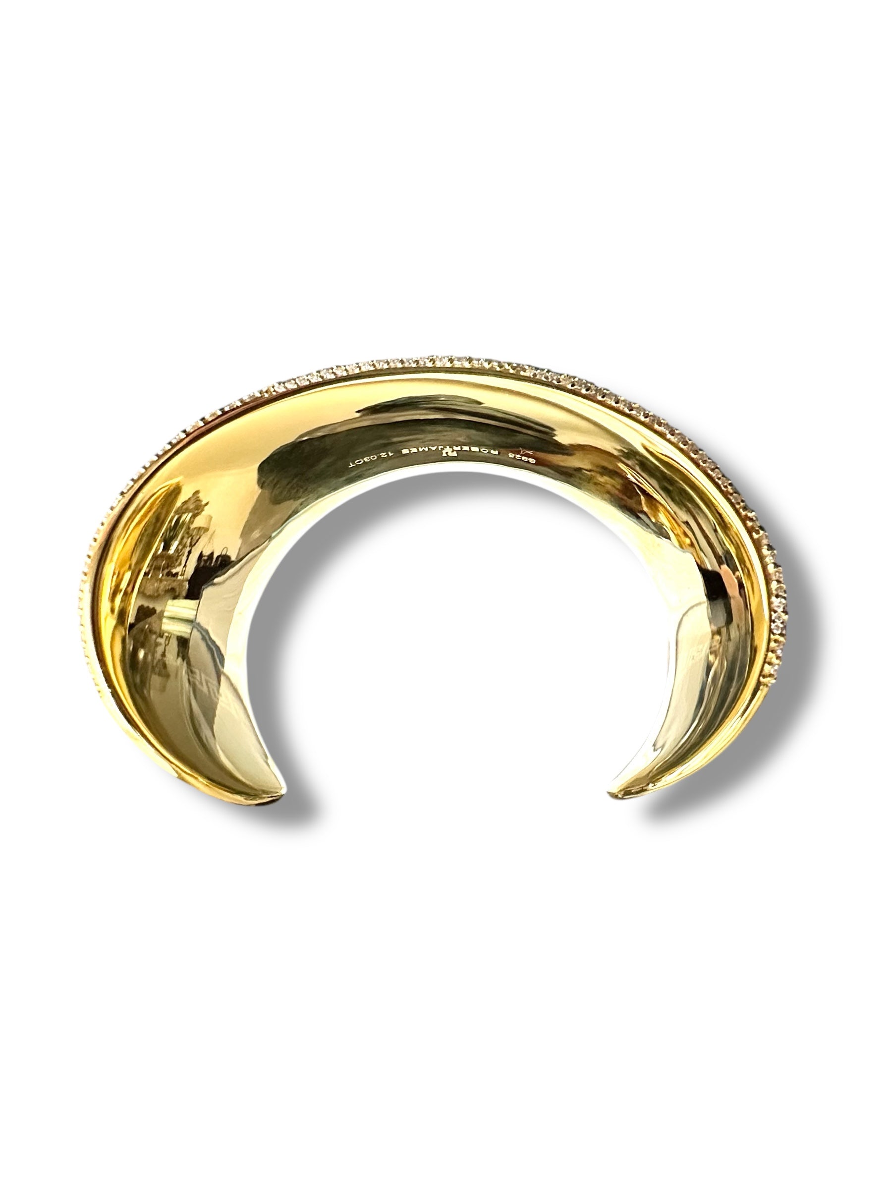 Luxurious Cuff/Bangle featuring over 12 carats of Radiant Moissanite  image 7