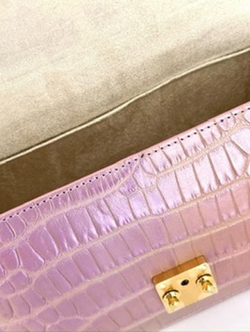 Iridescent Lavender Alligator -  Hadley Flap image 3