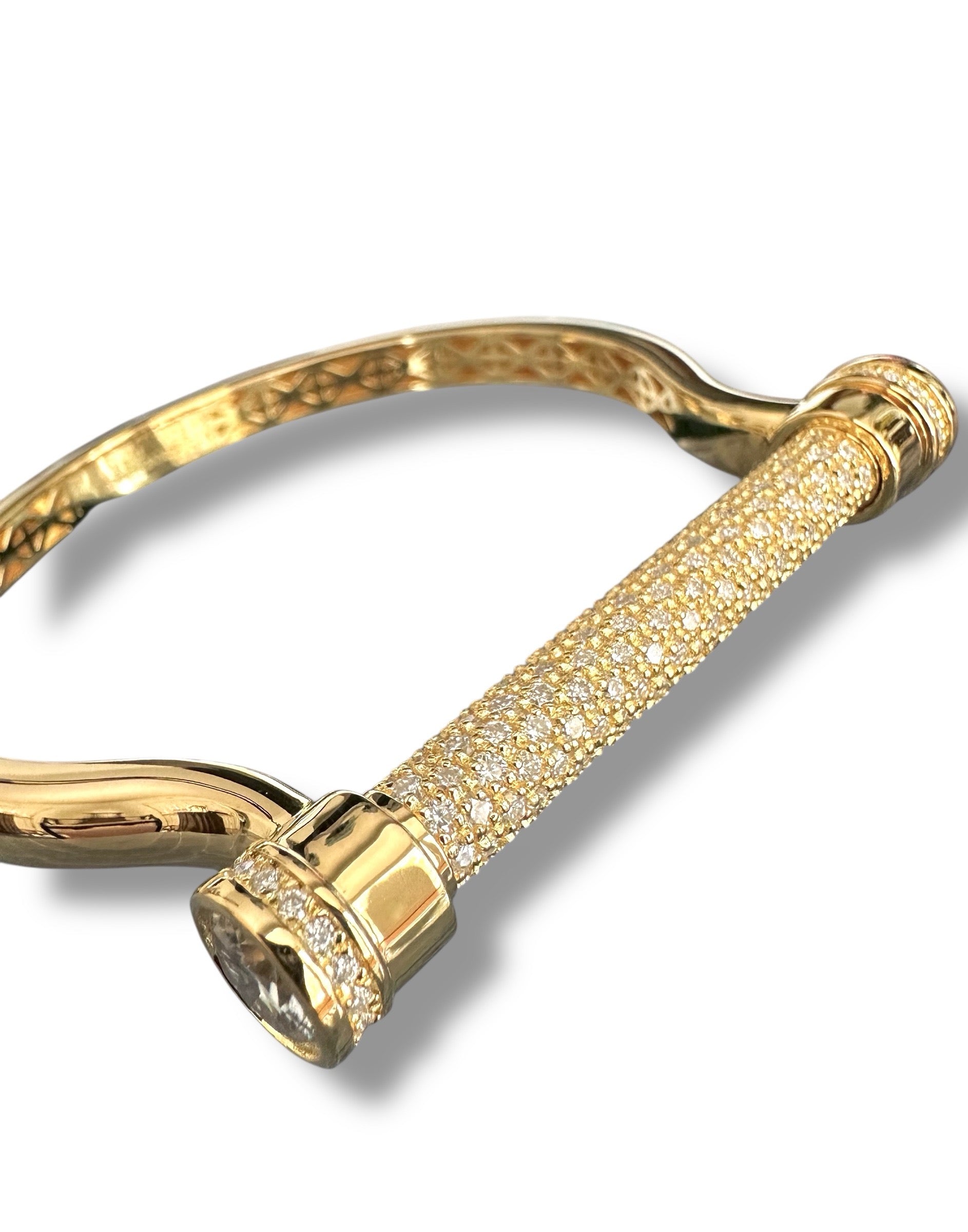 Stunning Bangle with over 8 carats of Gleaming Moissanite image 0