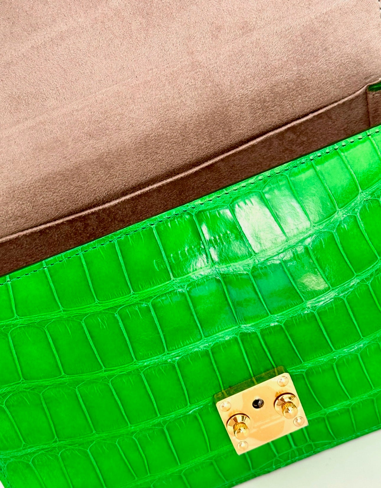 Kelly Green Alligator - Hadley Flap image 3