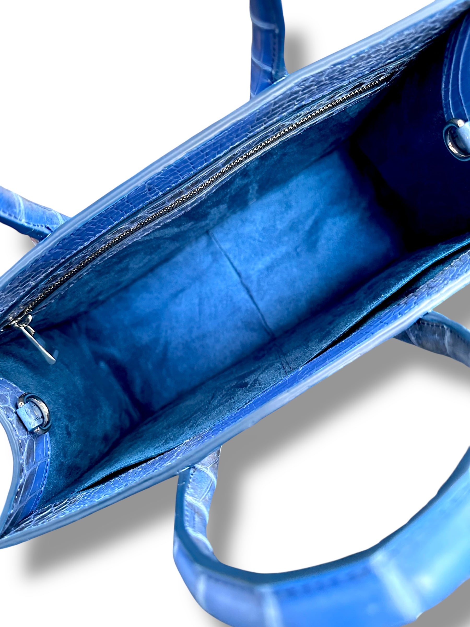 Cobalt Blue Himalayan Crocodile - The Classic Tote image 4