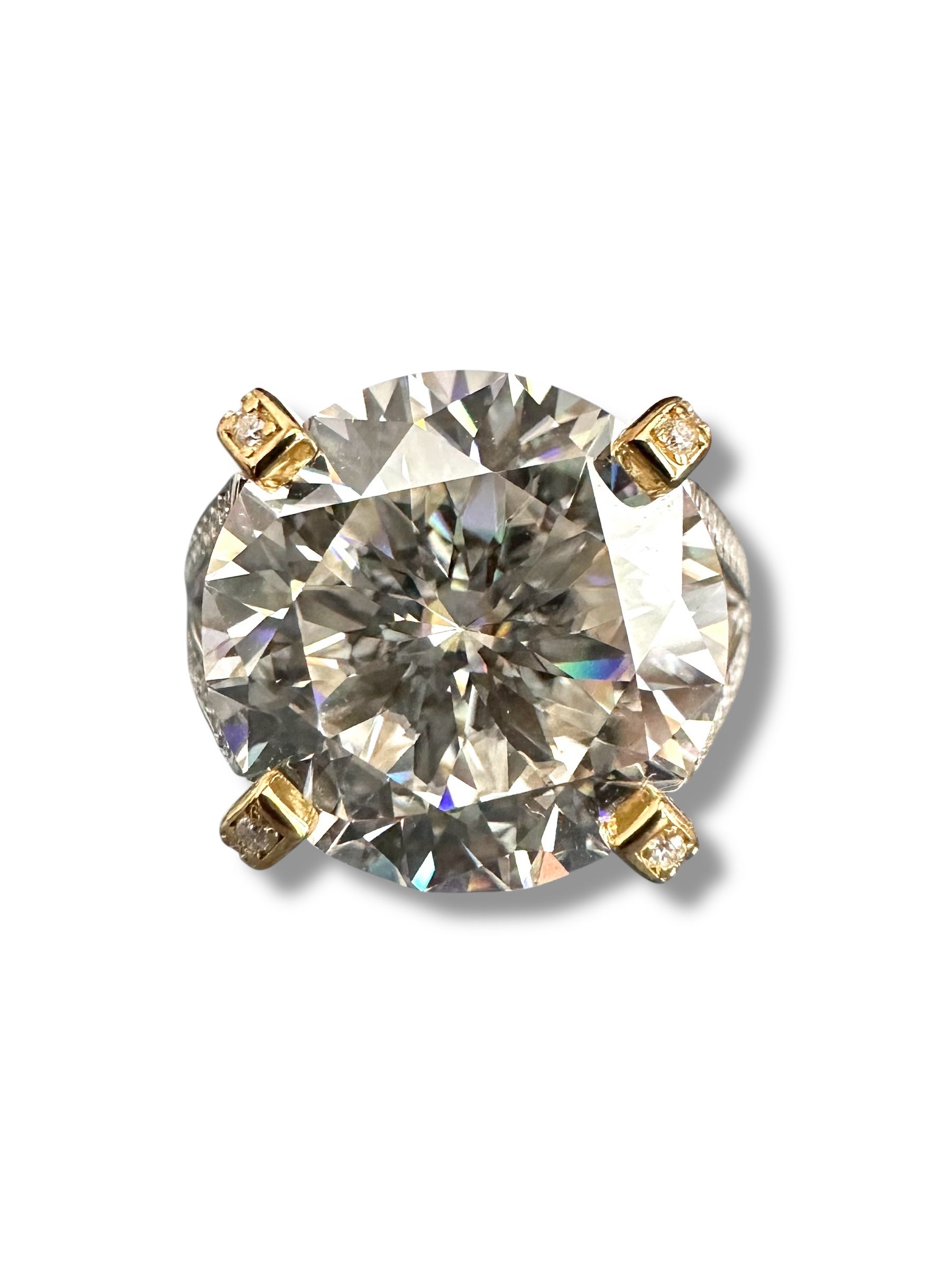 10ct Round Brilliant Moissanite Ring  image 2