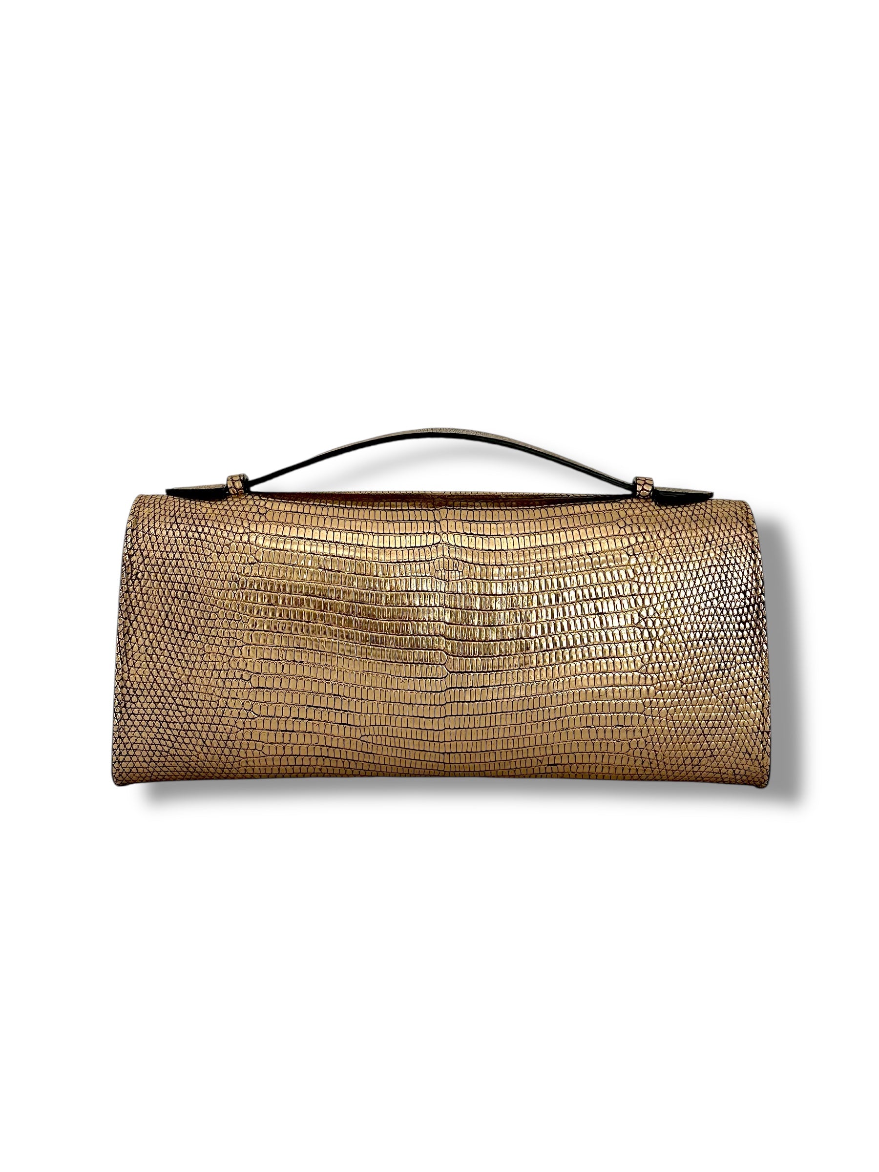 Metallic Gold Salvator Lizard - The Minnie Pochette image 2