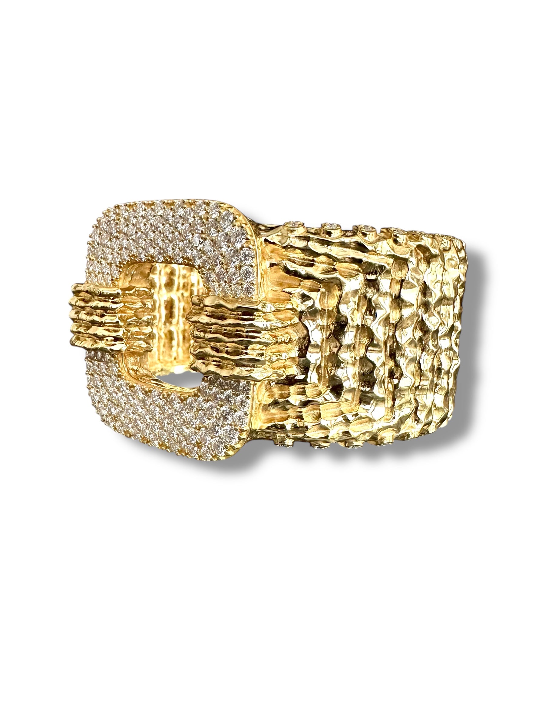 Gorgeous Cuff/Bangle Bracelet featuring 6.96ct of Gleaming Moissanite  image 3