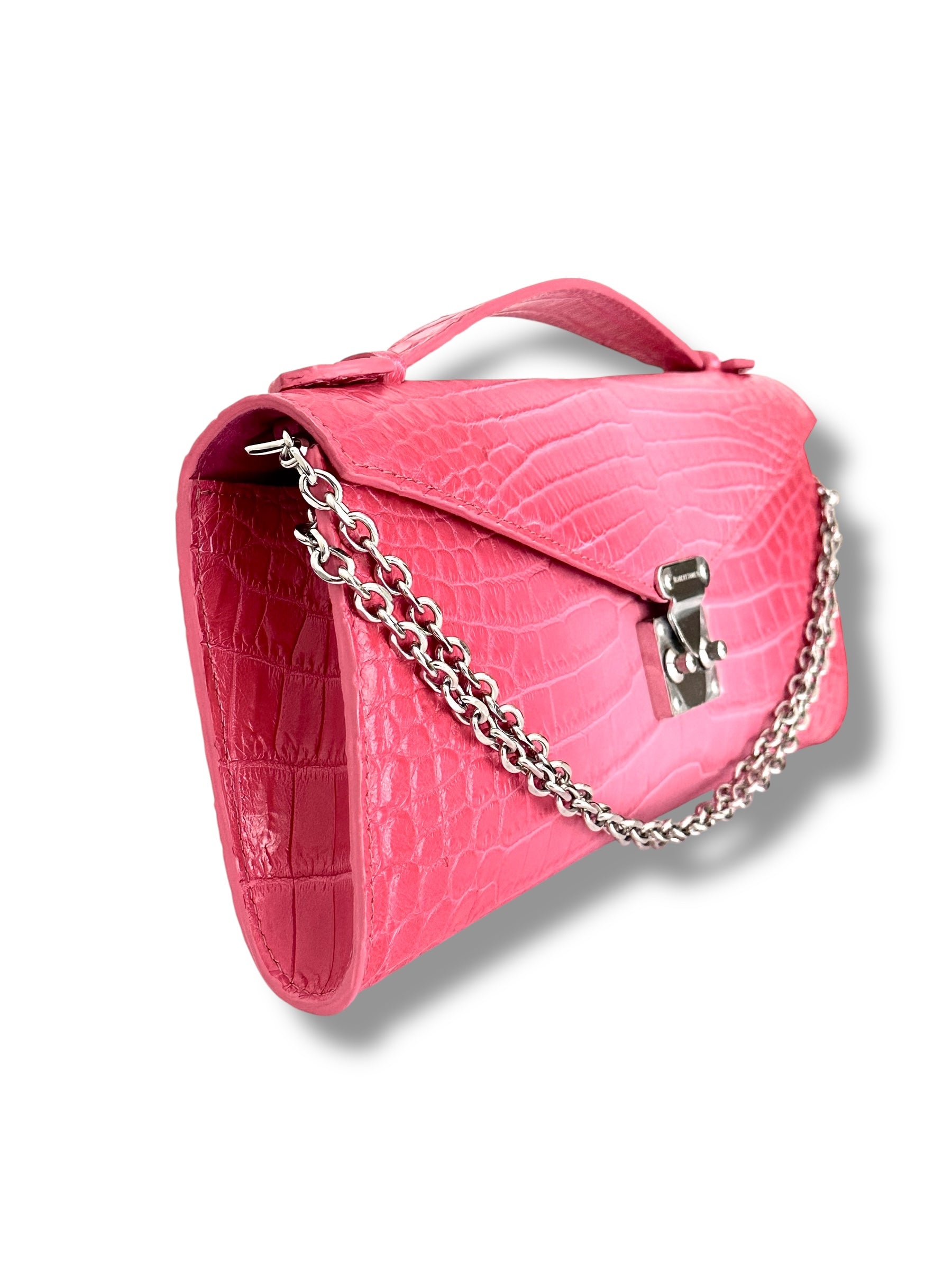 Red and Pink Ombré Alligator - The Minnie Pochette  image 1