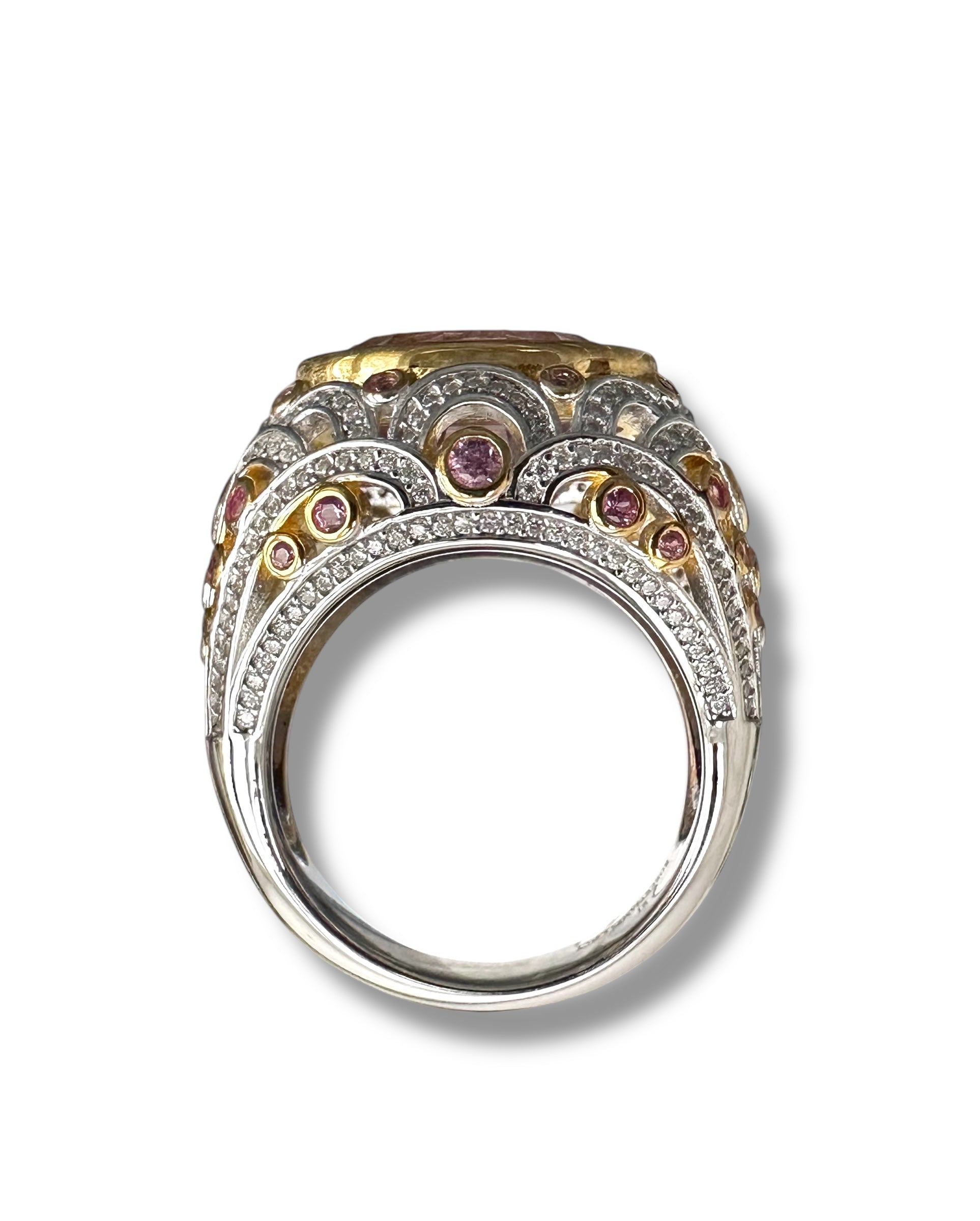 6.65 Oval Shaped Amethyst Ring image 3