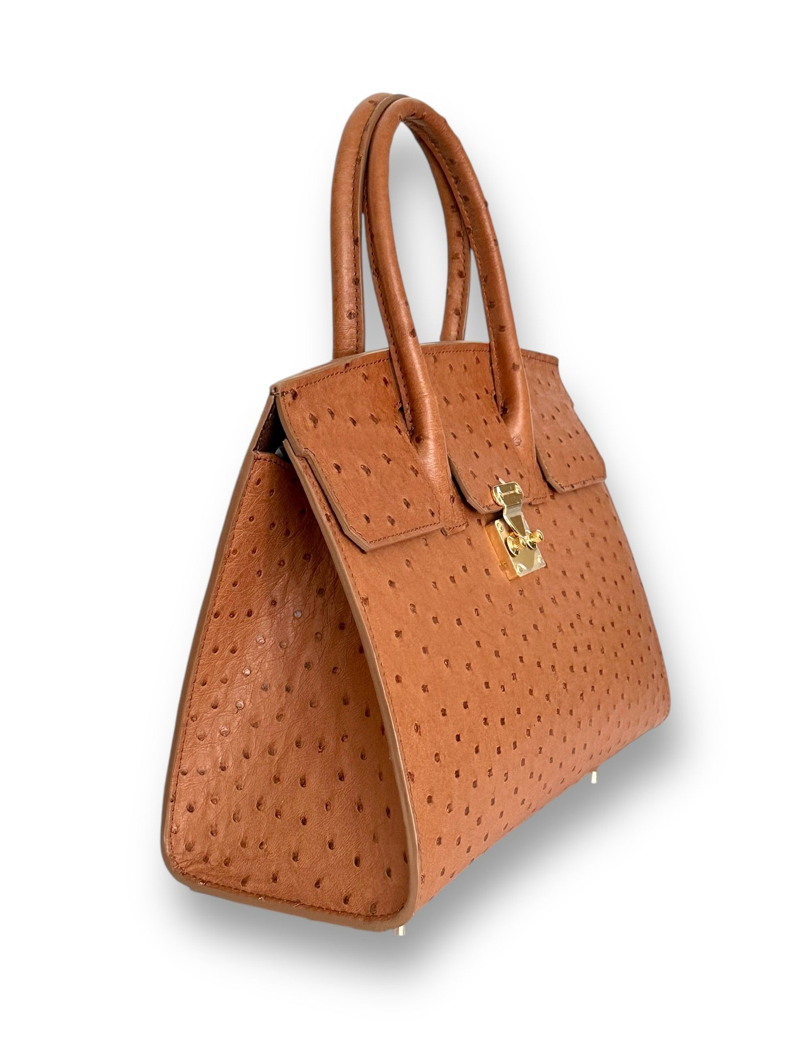 Cognac Ostrich - Wrenley Tote image 1