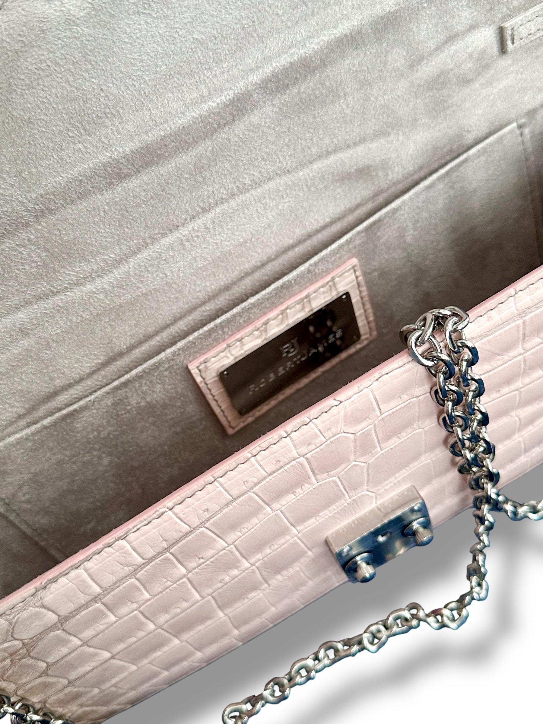 Pink Sierra Porosus Crocodile - The Minnie Pochette  image 3
