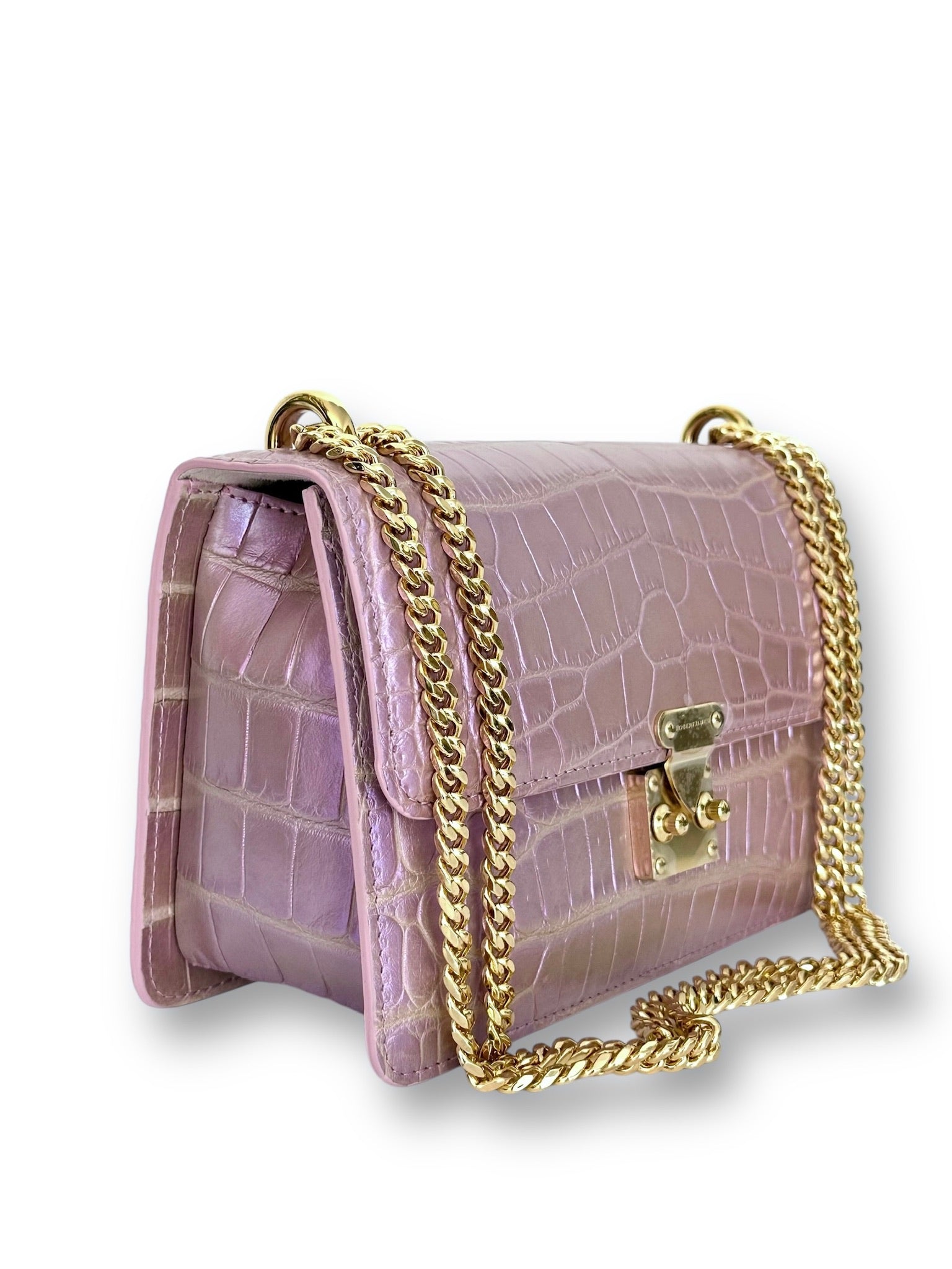 Iridescent Lavender Alligator -  Hadley Flap image 1