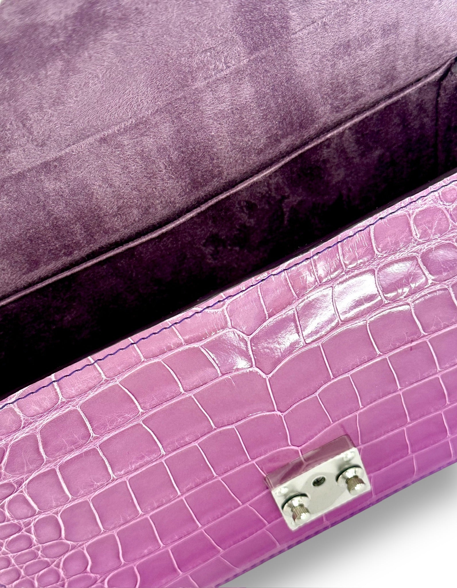 Purple/Lavender Ombre Alligator - Hadley Flap image 3