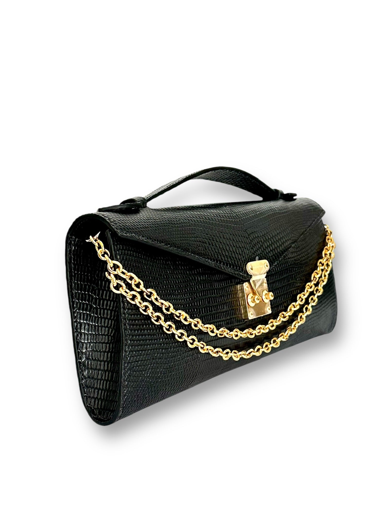 Black Onyx Salvator Lizard - Minnie Pochette image 1