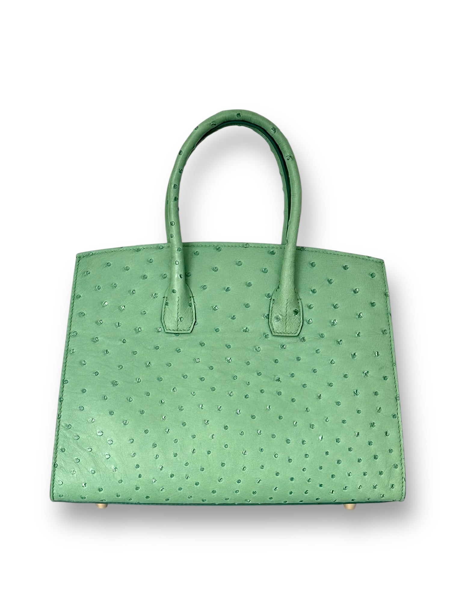 Iridescent Soft Green Ostrich - Wrenley Tote image 2