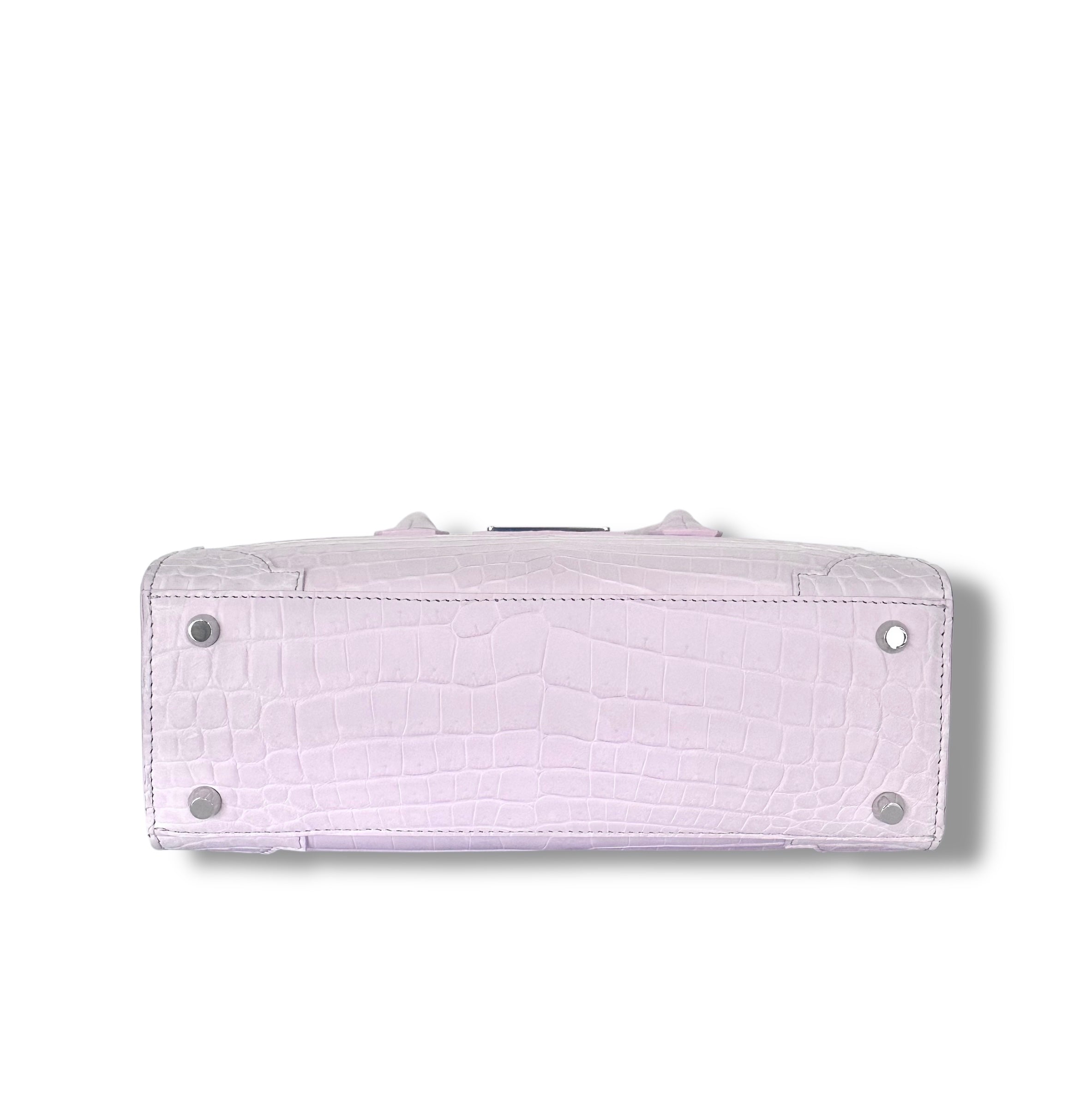 Soft Lavender Niloticus Crocodile - The Kolbie image 2