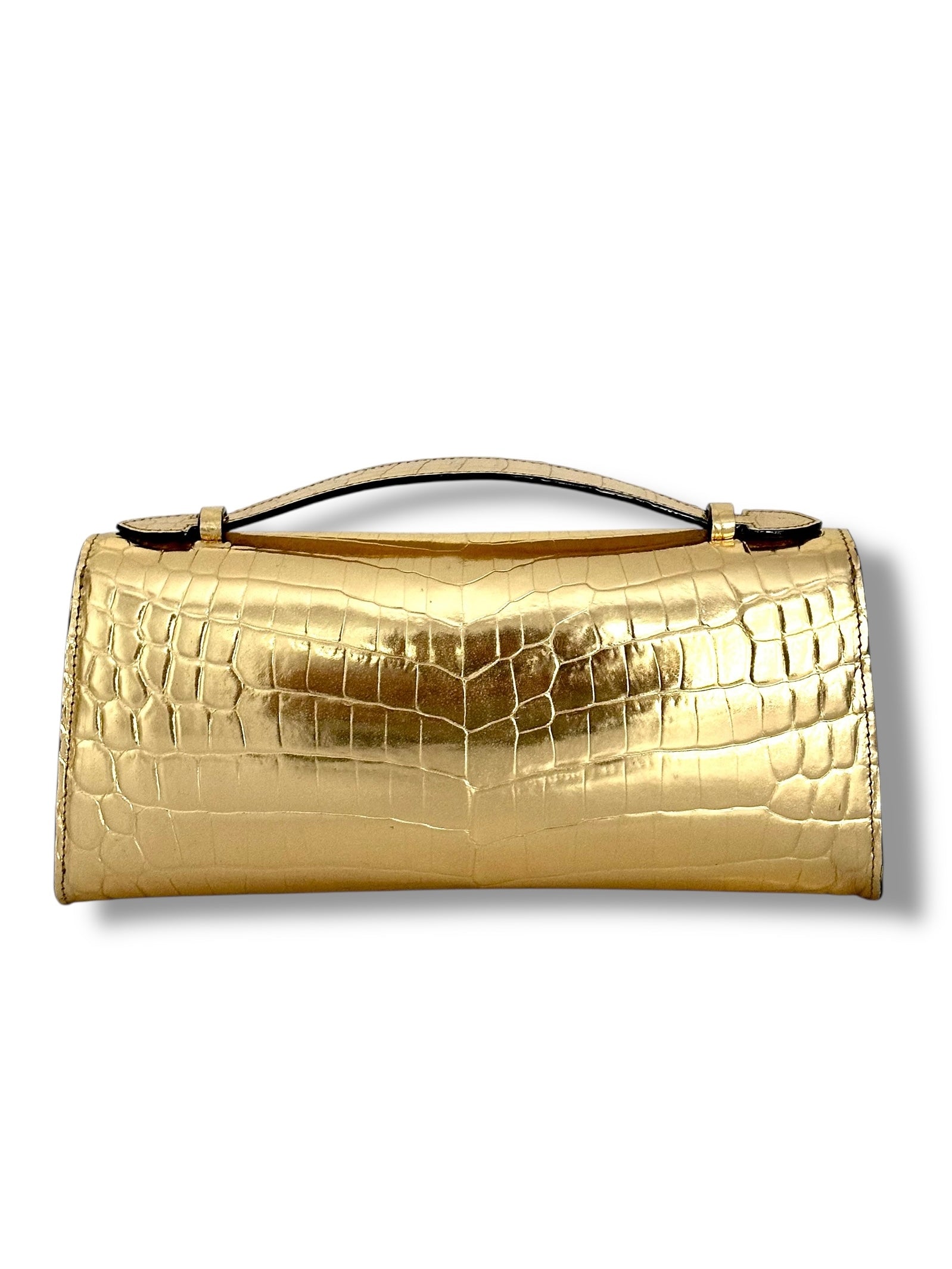 Metallic Gold Alligator - The Minnie Pochette image 2