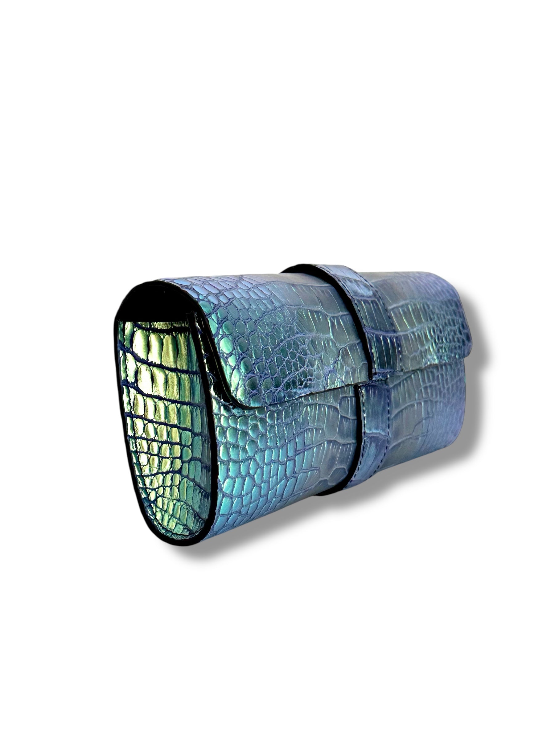 Metallic Dragonfly Alligator - The Valerie Clutch  image 1