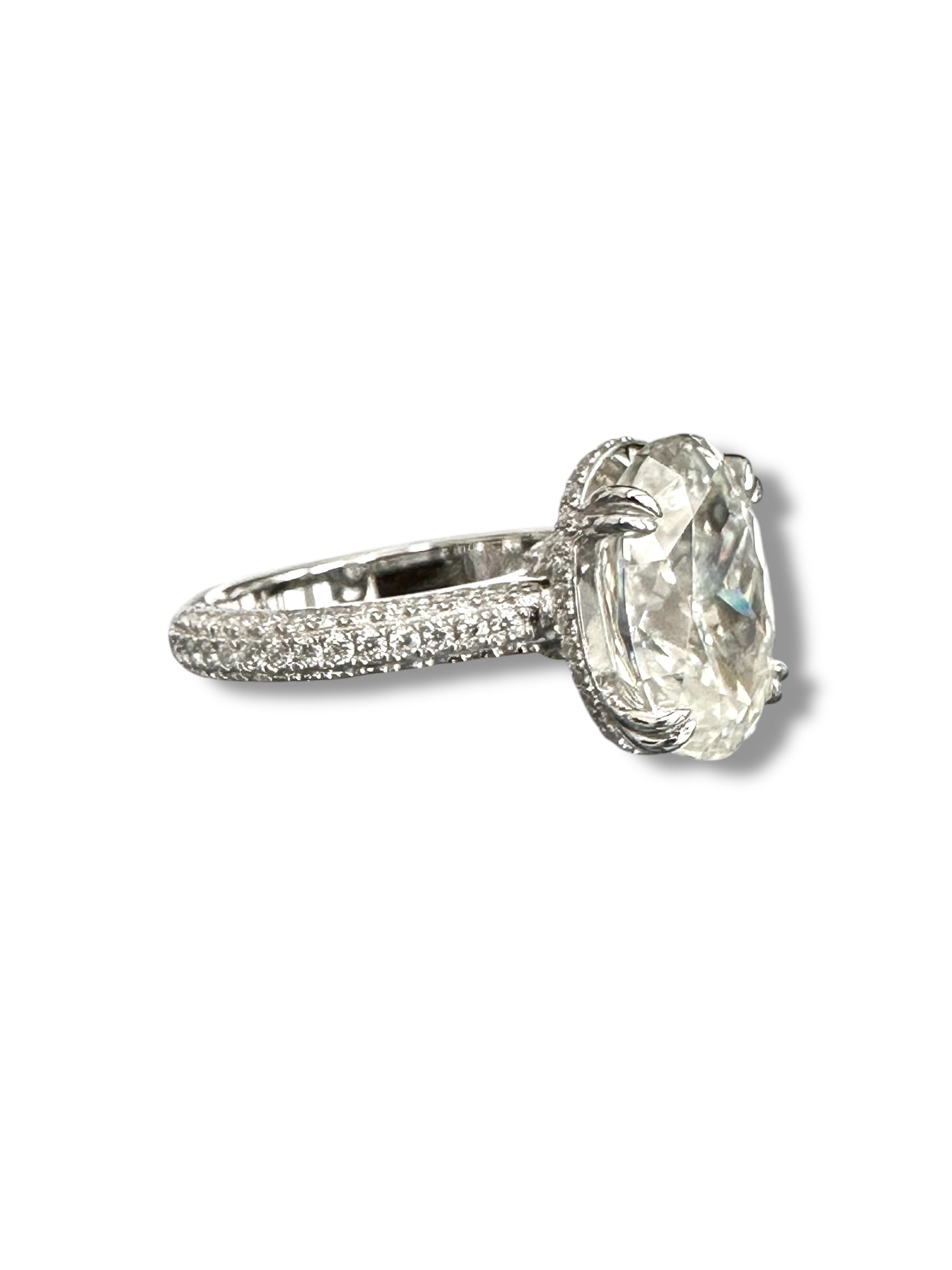 6ct Oval Cut Moissanite Ring image 6