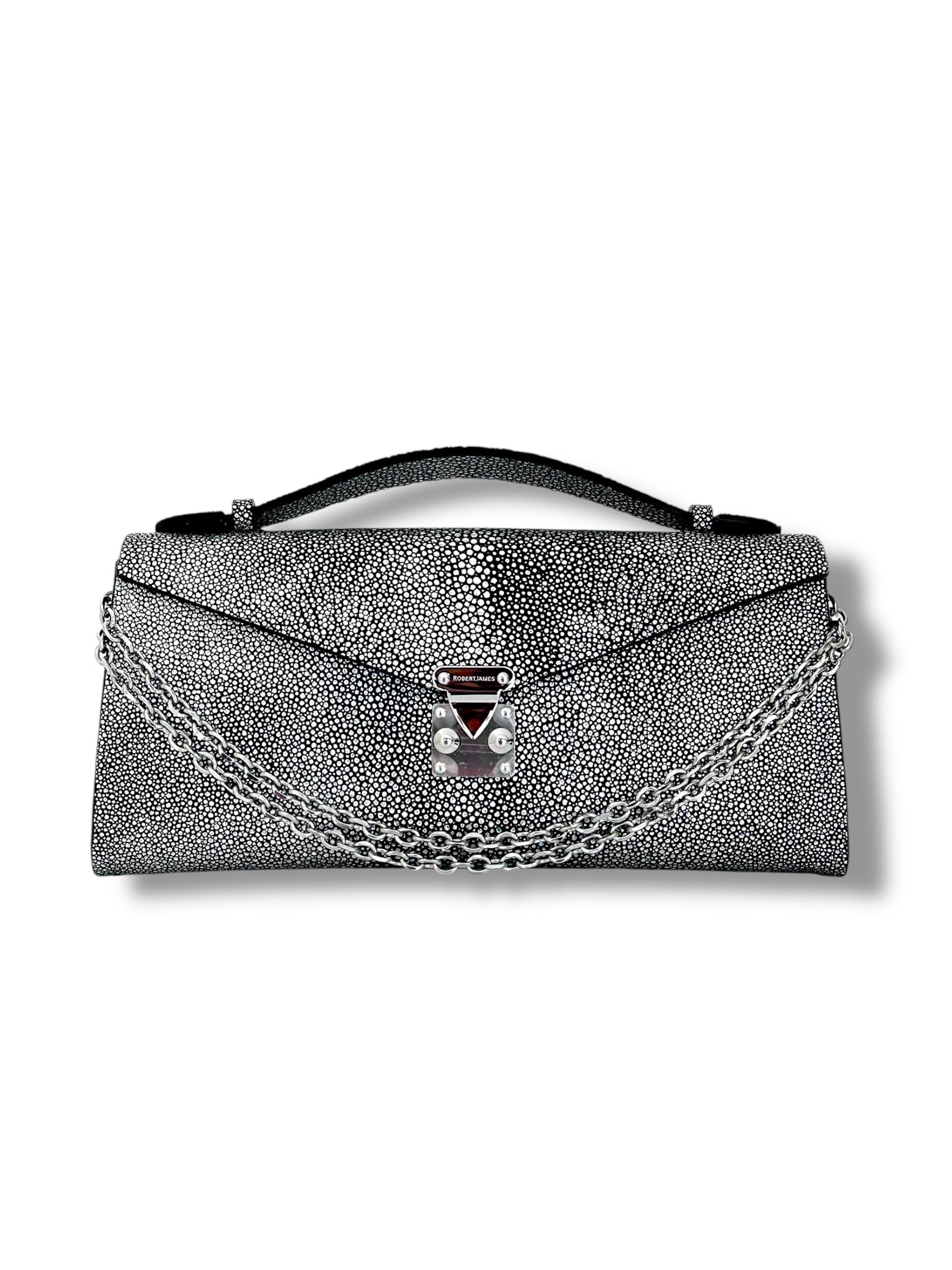 Silver/Aurora Galuchat - Minnie Pochette