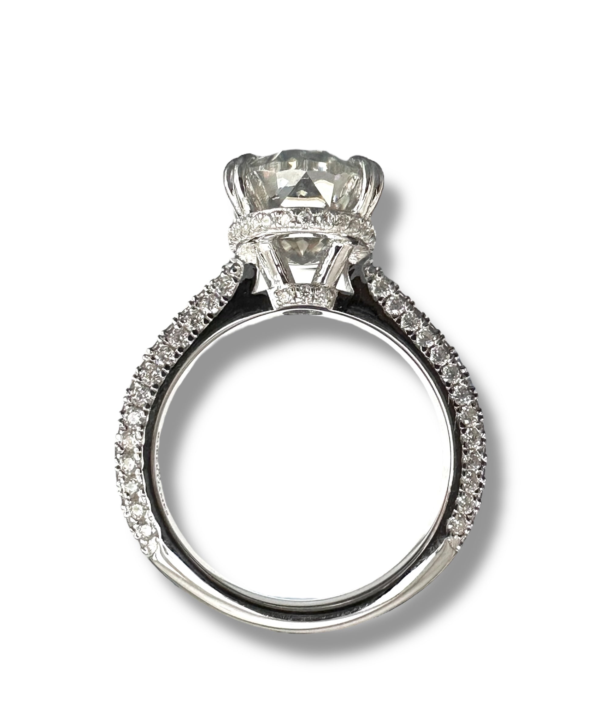 6ct Oval Cut Moissanite Ring image 3