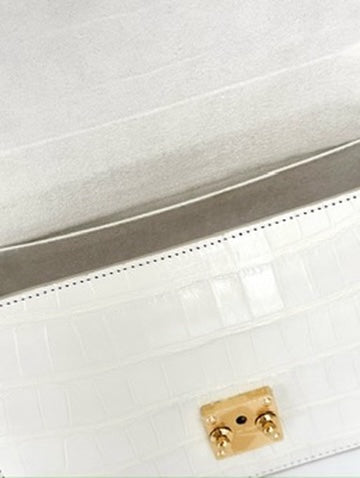 Pure White Alligator - Hadley Flap image 3