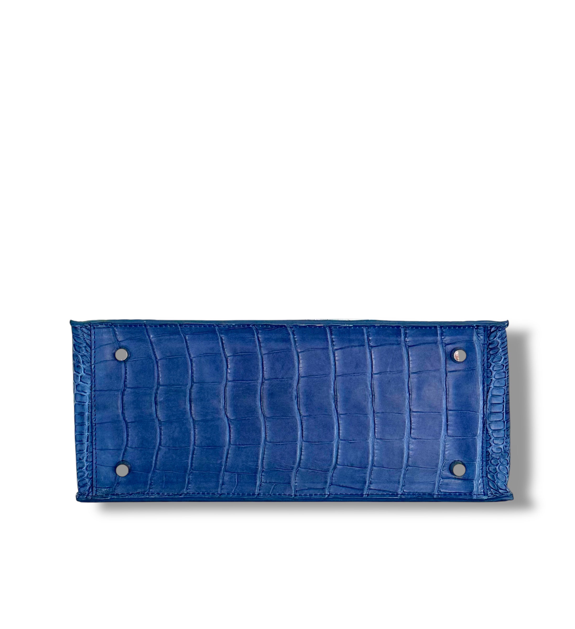 Deep Ocean Blue Alligator - The Classic Tote image 3