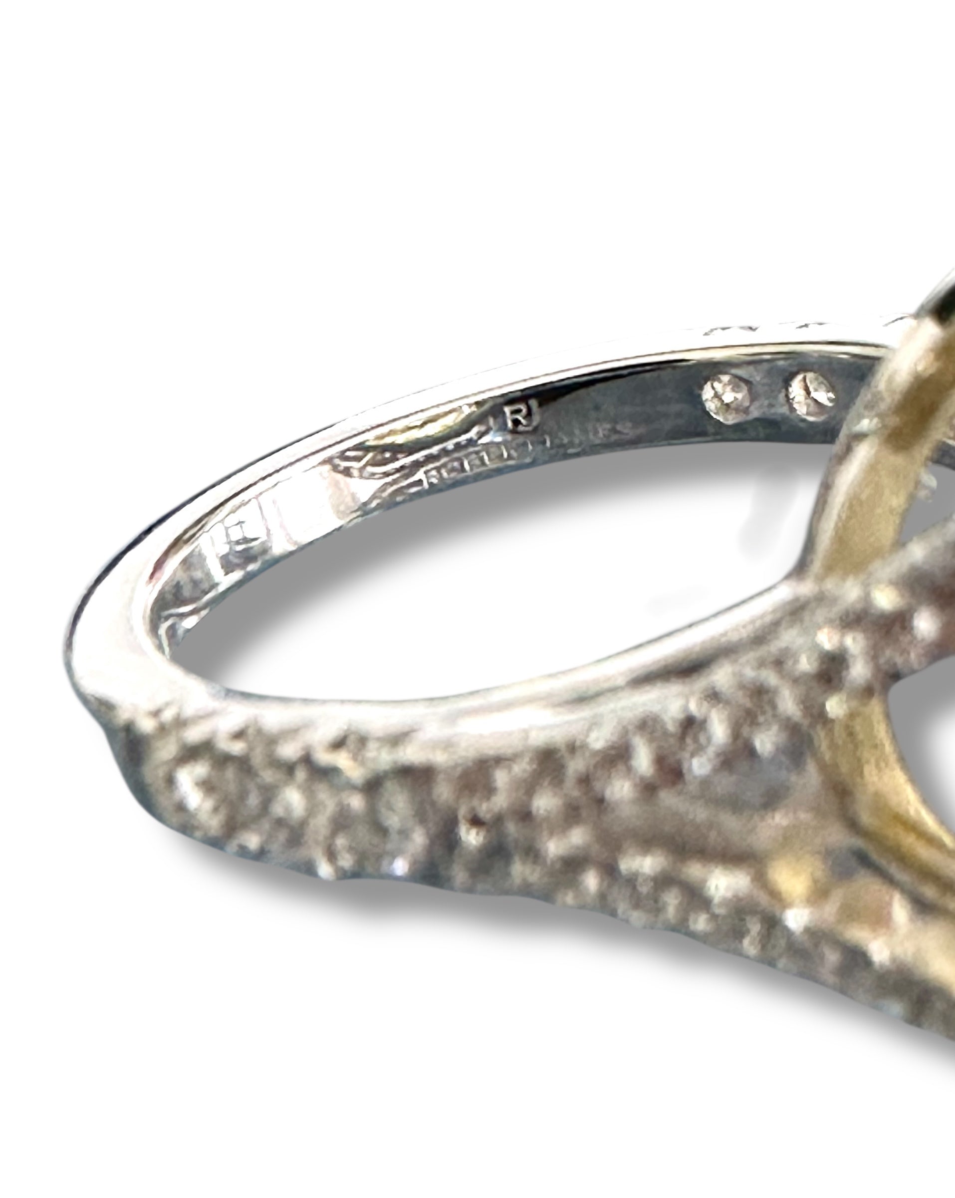 12ct Fancy Yellow Radiant Cut Moissanite Ring  image 8