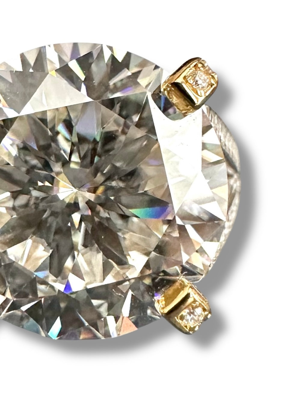10ct Round Brilliant Moissanite Ring  image 0