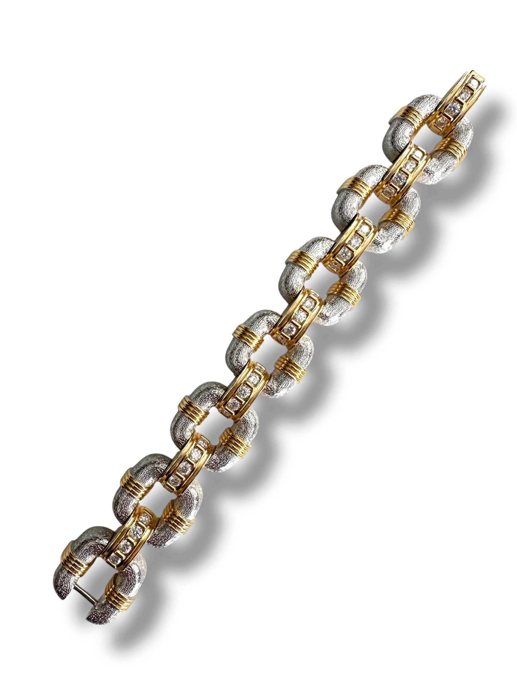 Gorgeous Link Bracelet with 4 carats of Brilliant Moissanite  image 6
