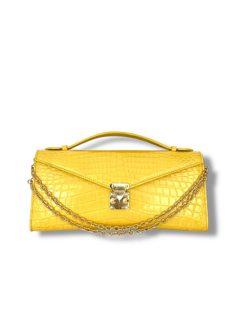 Sunshine Yellow Alligator - Minnie Pochette image 0