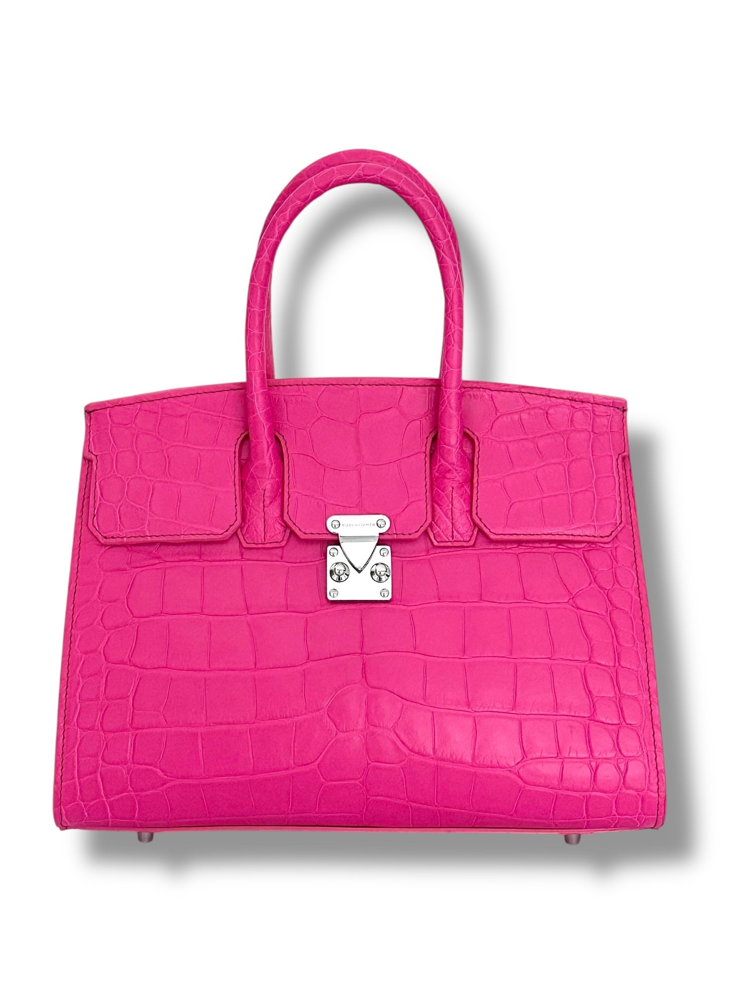 Hot Pink/Fuchsia Alligator - The Wrenley Tote image 0