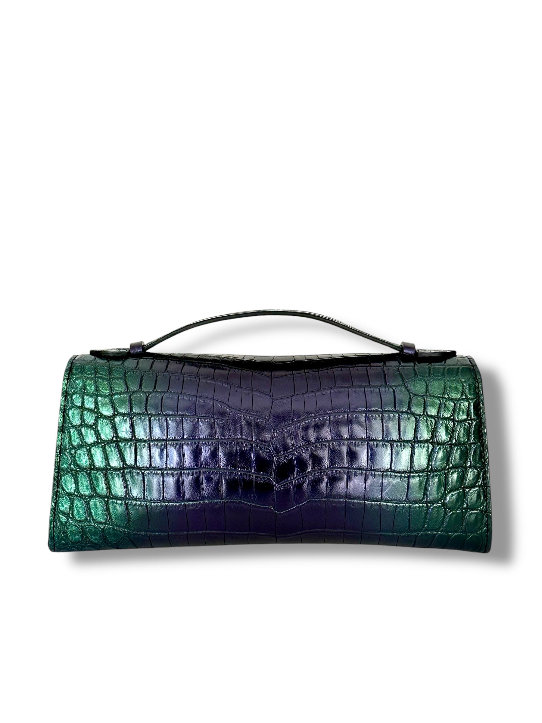 Metallic Green and Purple Alligator - Minnie Pochette image 2