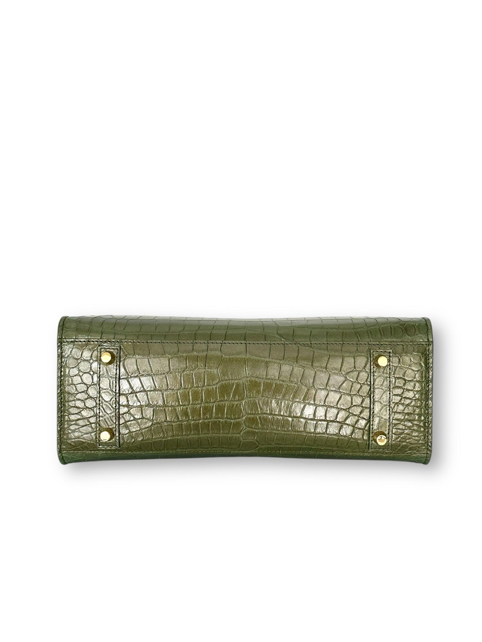 Metallic Celadon Alligator - Wrenley Tote image 3