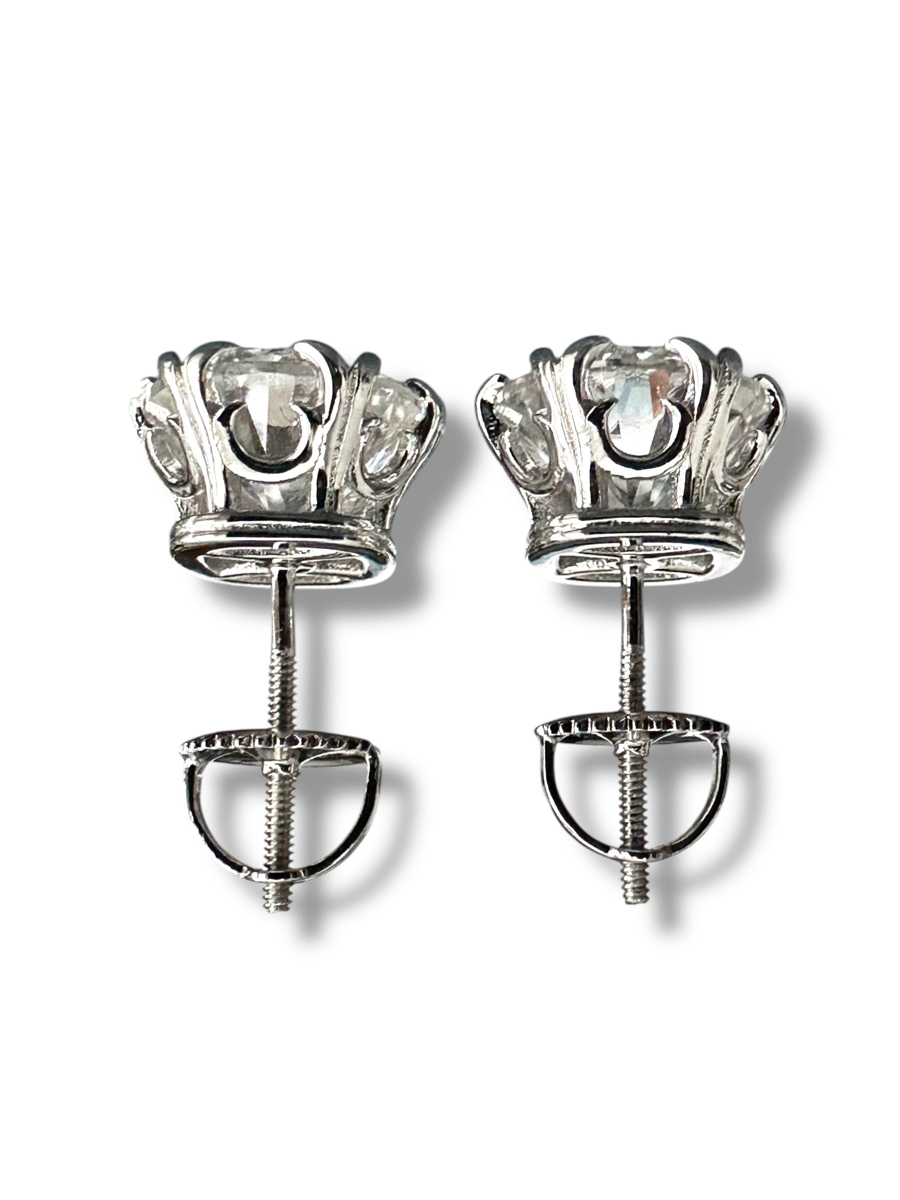 6ct Total Weight Moissanite Stud Earrings image 3