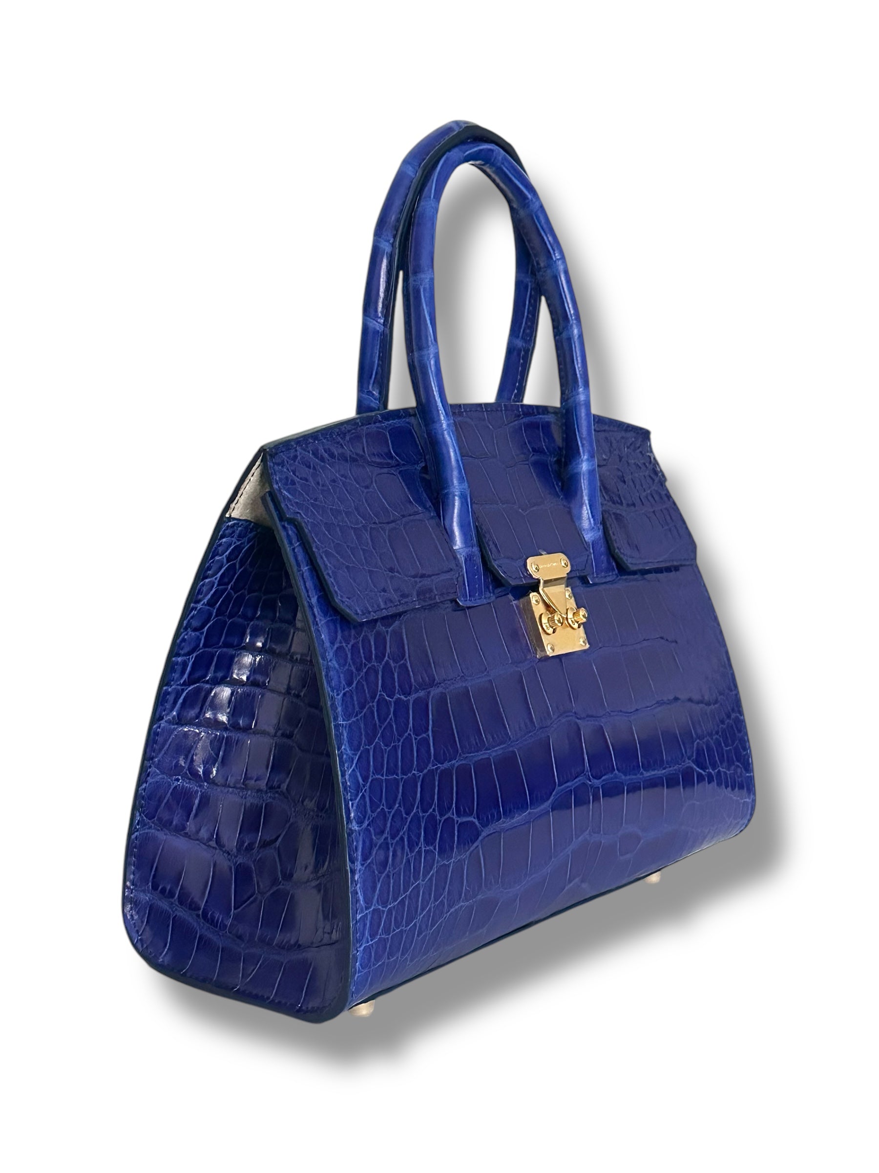 Electric Blue Alligator - Wrenley Tote image 1