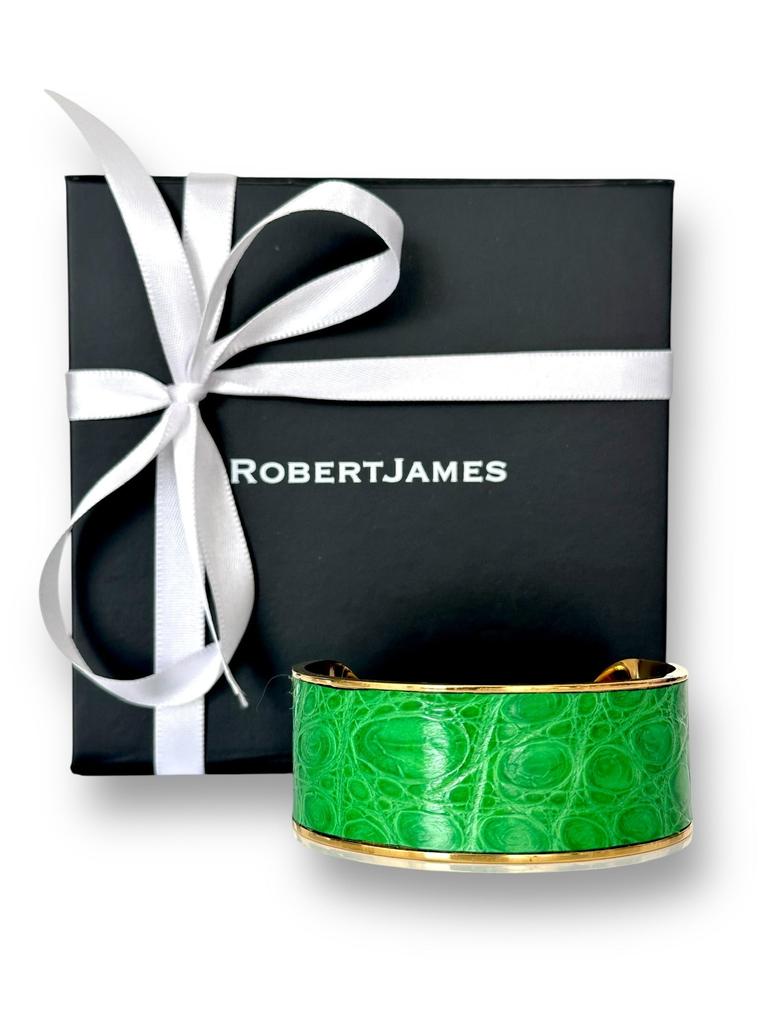 Kelly Green Alligator -Ashley Cuff image 0