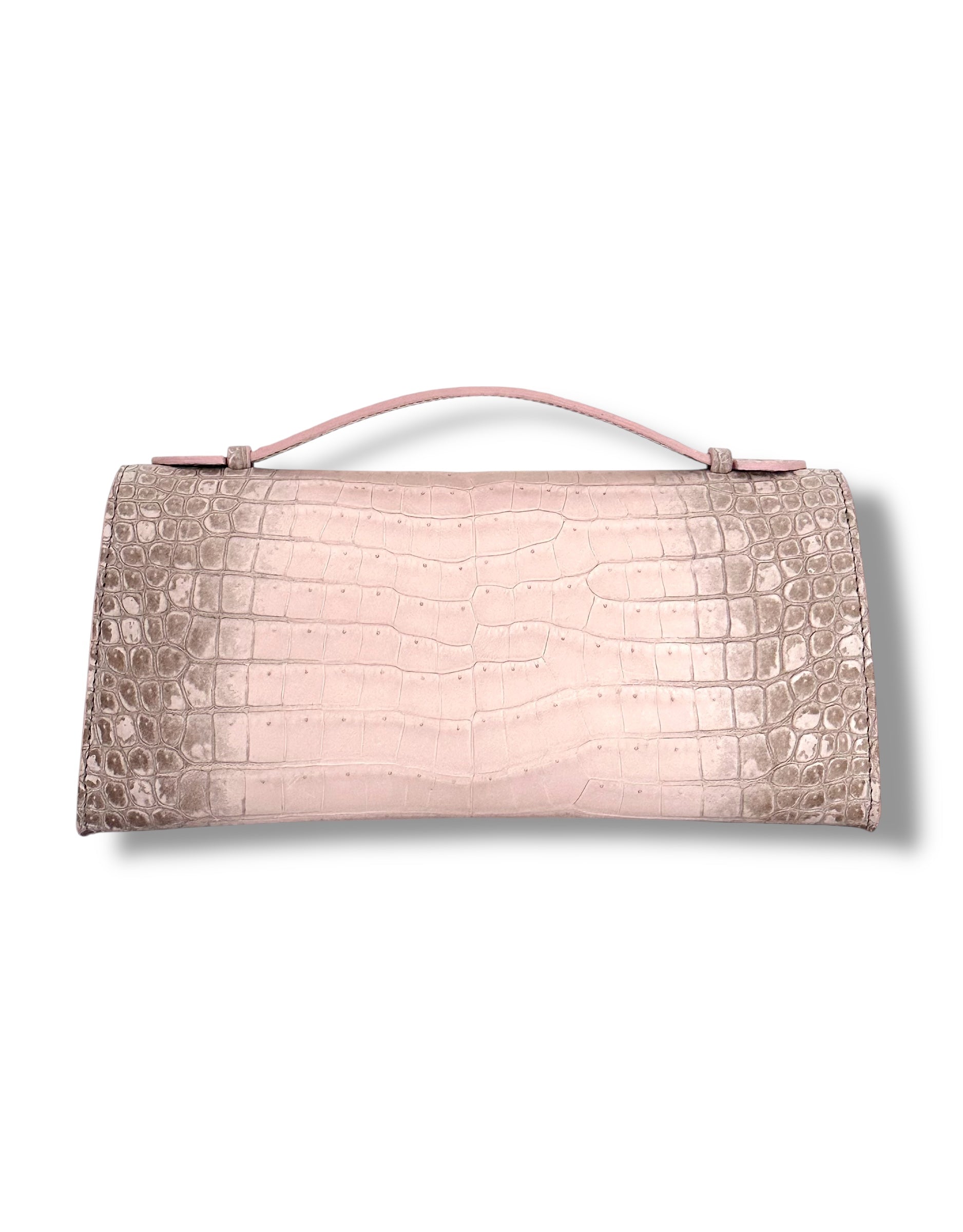 Pink Sierra Porosus Crocodile - The Minnie Pochette  image 2