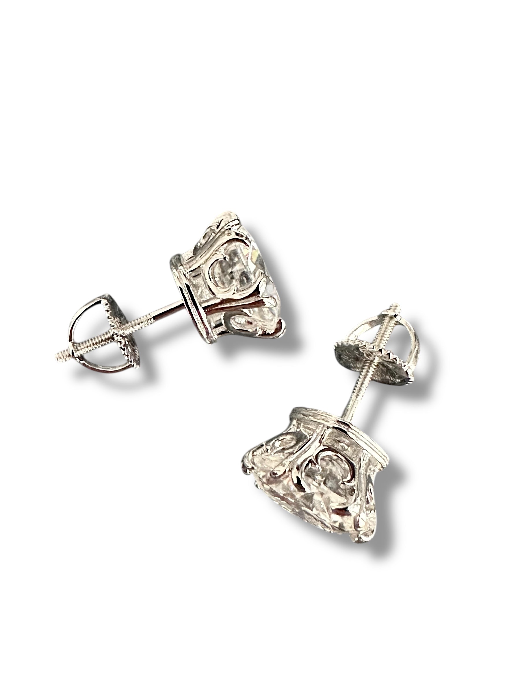 6ct Total Weight Moissanite Stud Earrings image 2