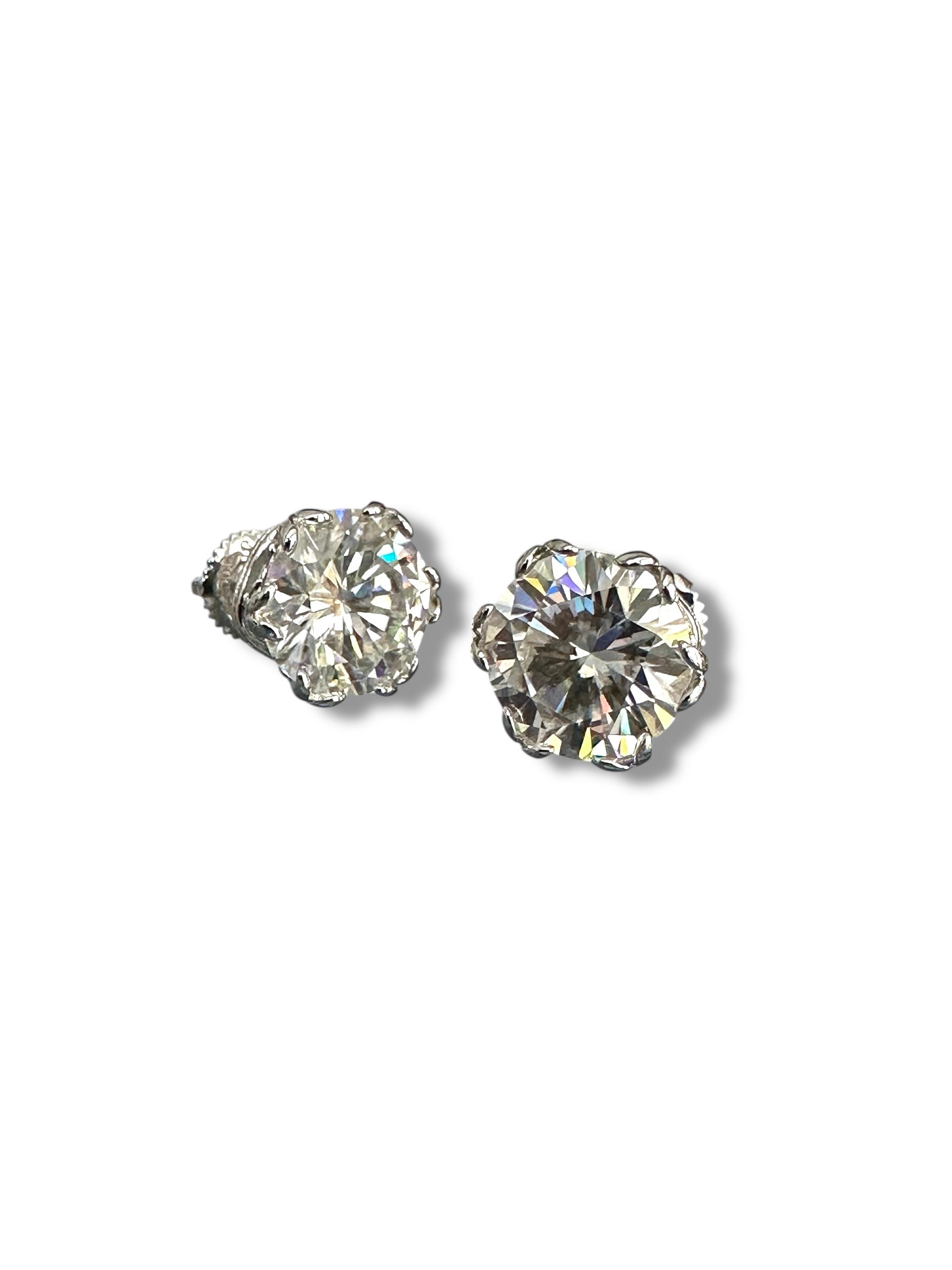 6ct Total Weight Moissanite Stud Earrings image 4