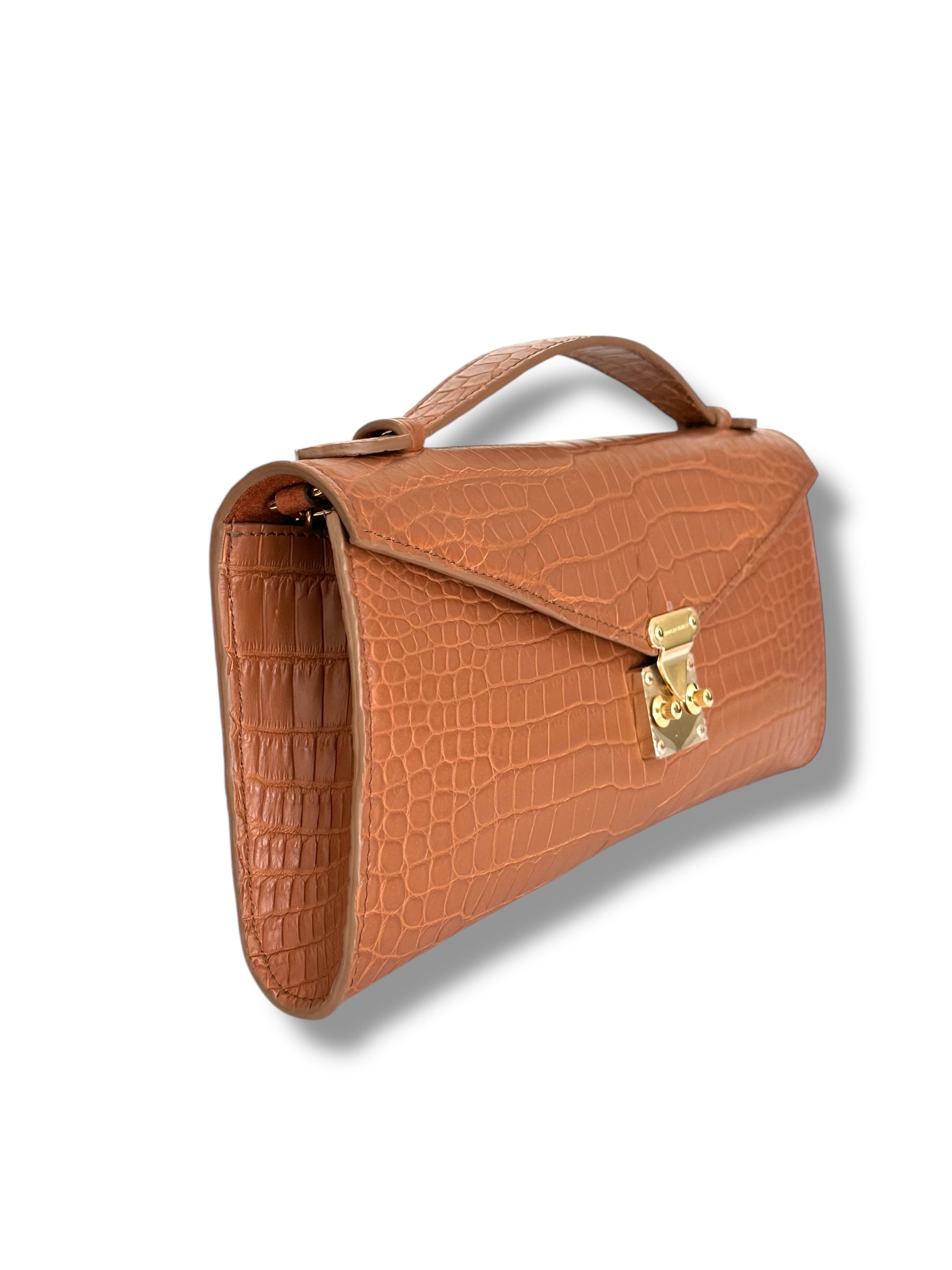 Italian Gold Alligator - The Minnie Pochette image 1