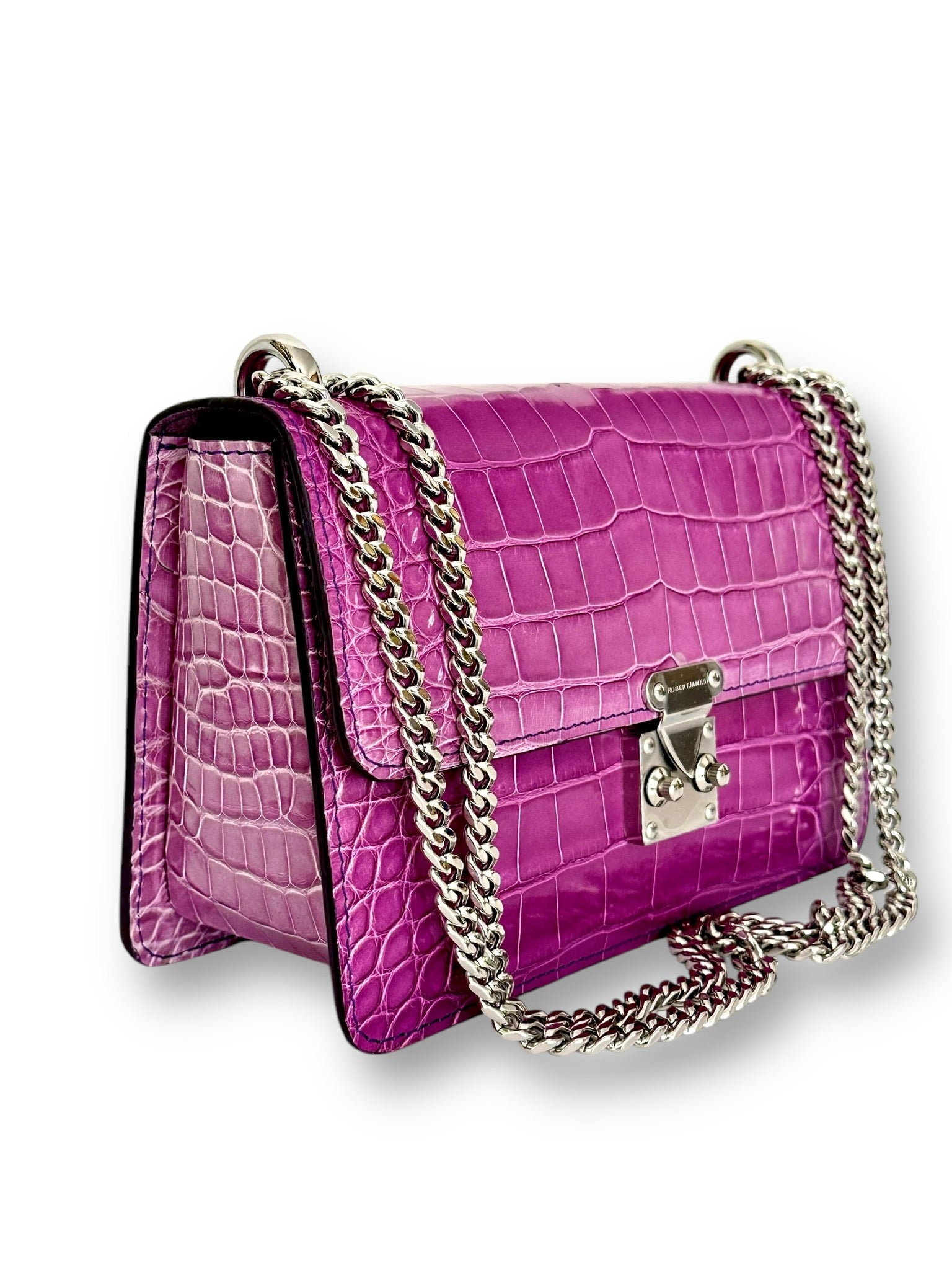 Purple/Lavender Ombre Alligator - Hadley Flap image 1