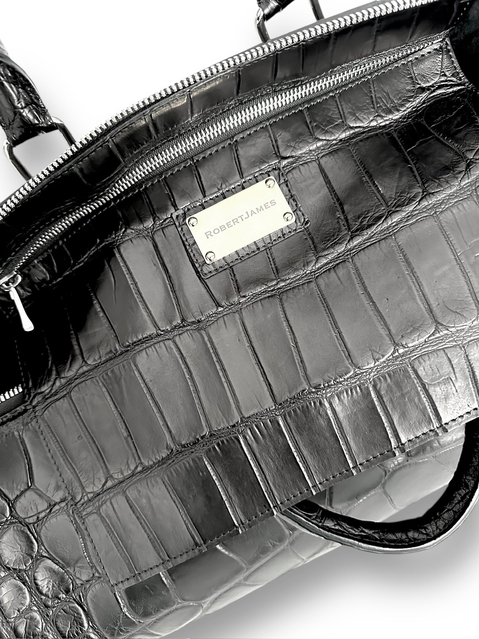 The Bobby Duffel Black Alligator image 3