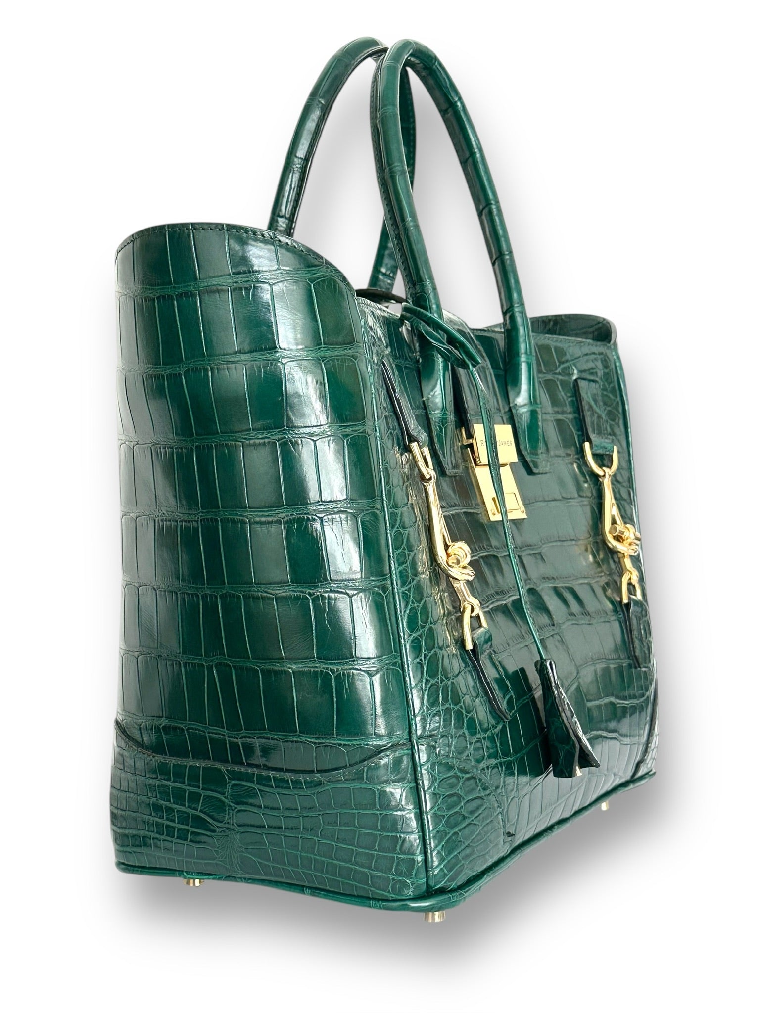 Rich Emerald Alligator - Hutton Tote image 1