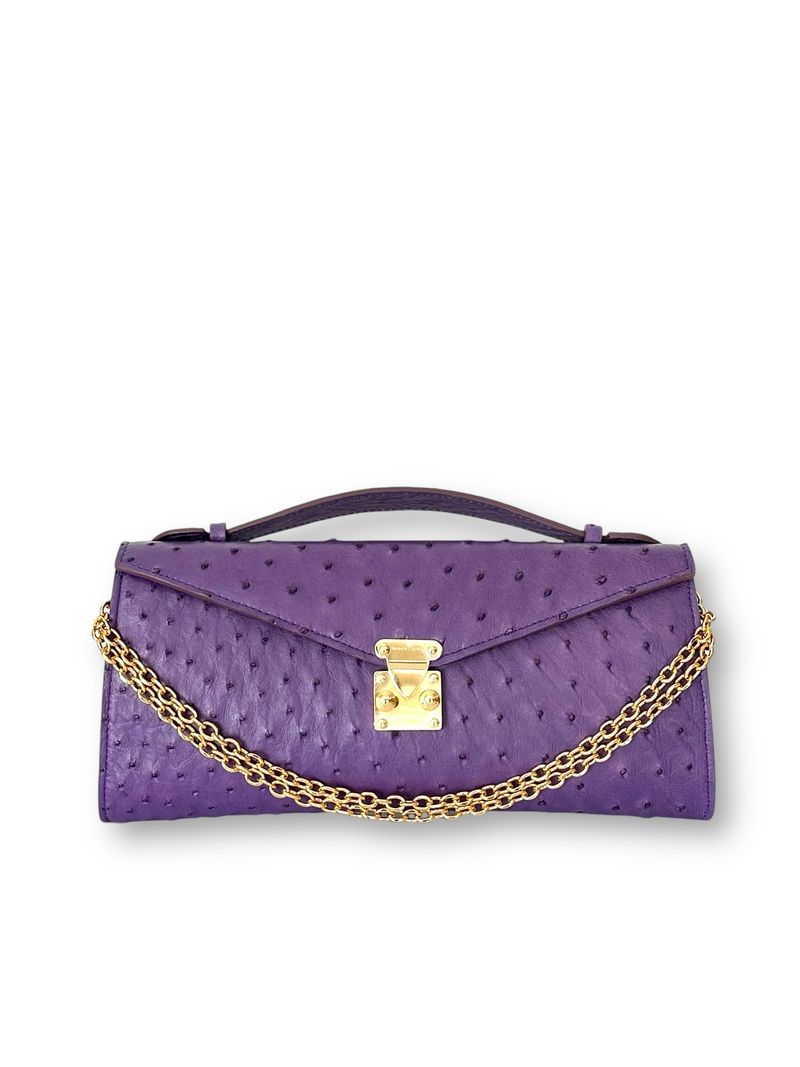 Amethyst Ostrich - Minnie Pochette image 0