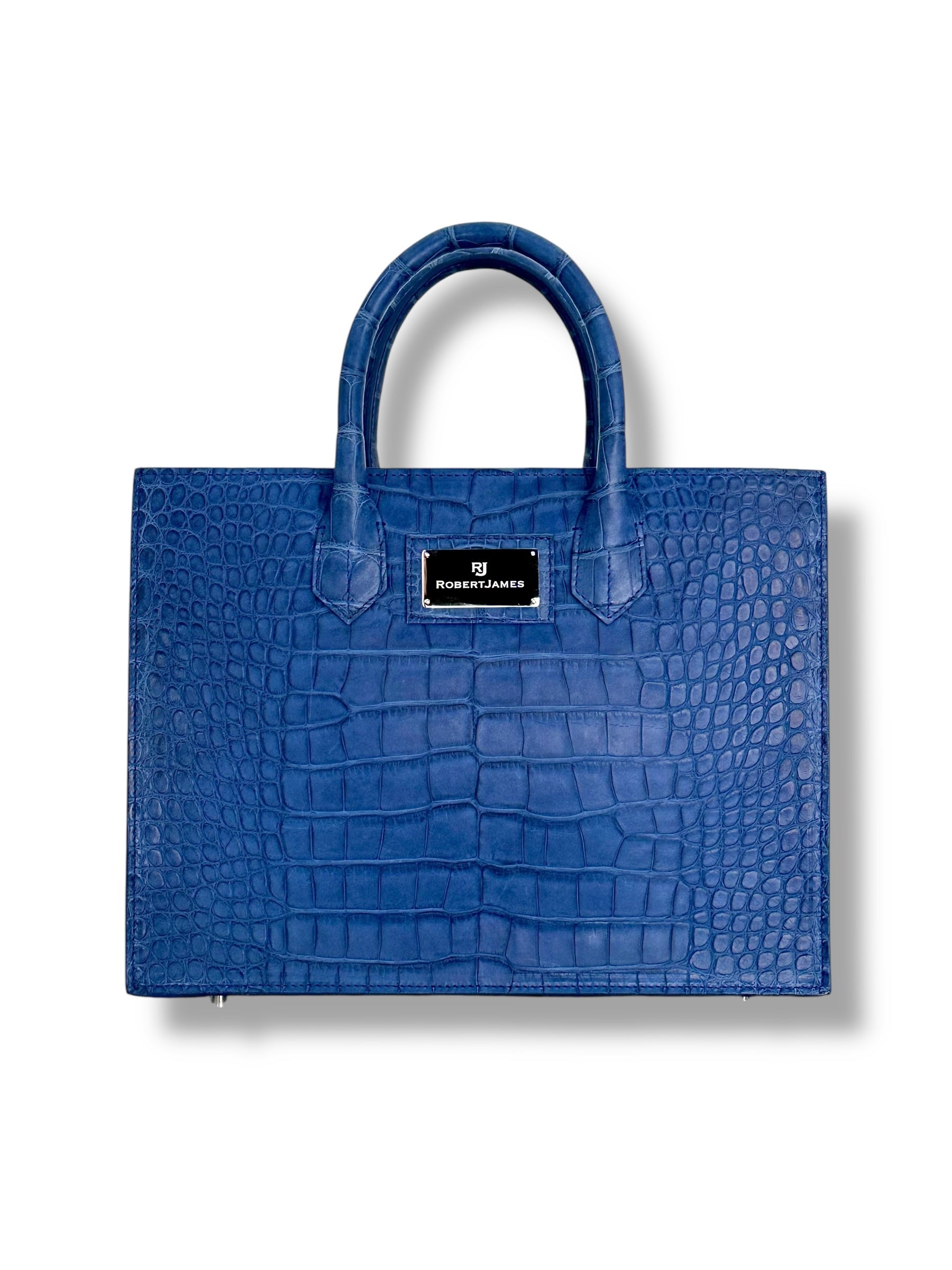 Deep Ocean Blue Alligator - The Classic Tote image 0